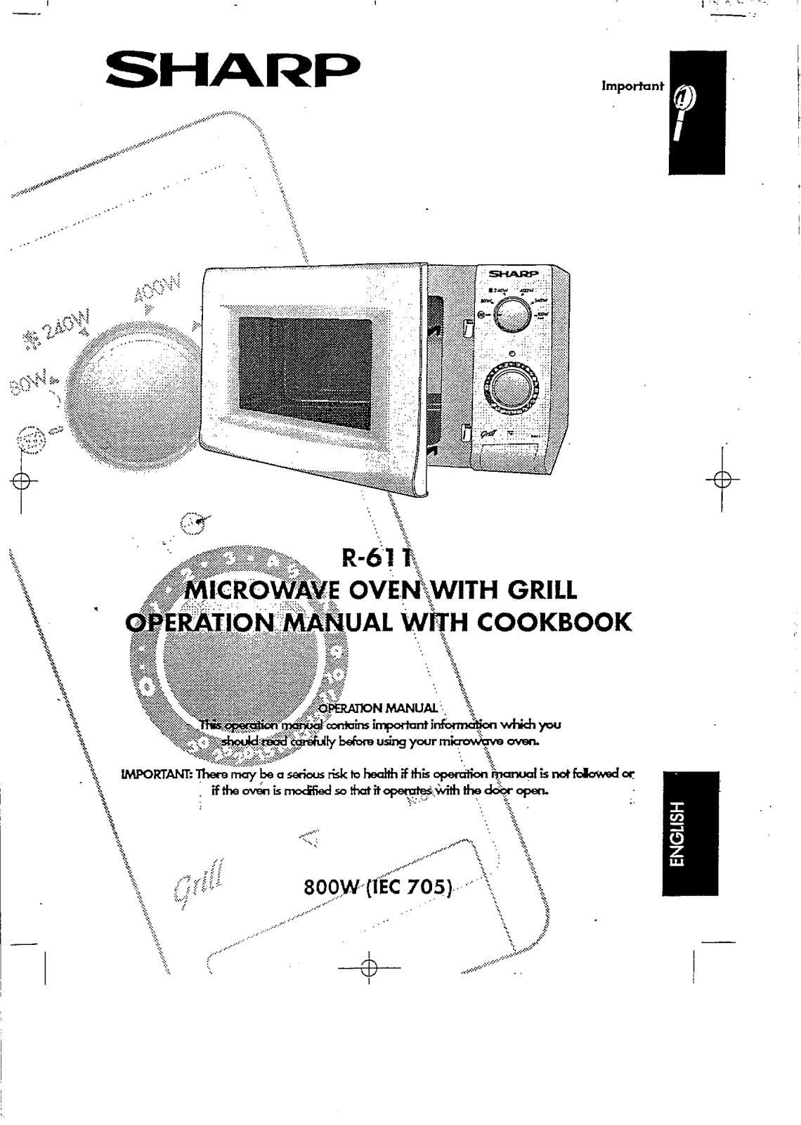 Sharp R-611 User Manual