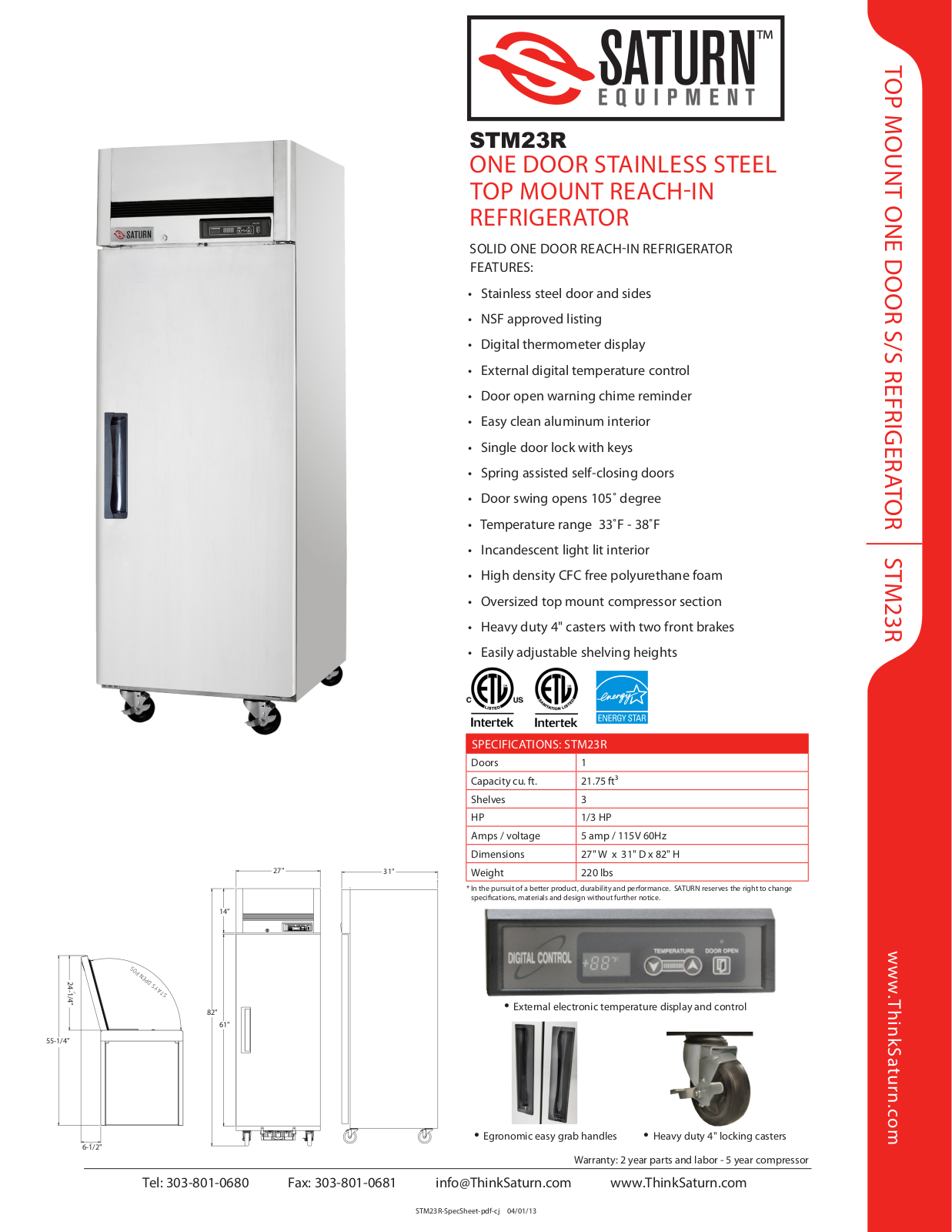 Saturn Equipment STM23R User Manual