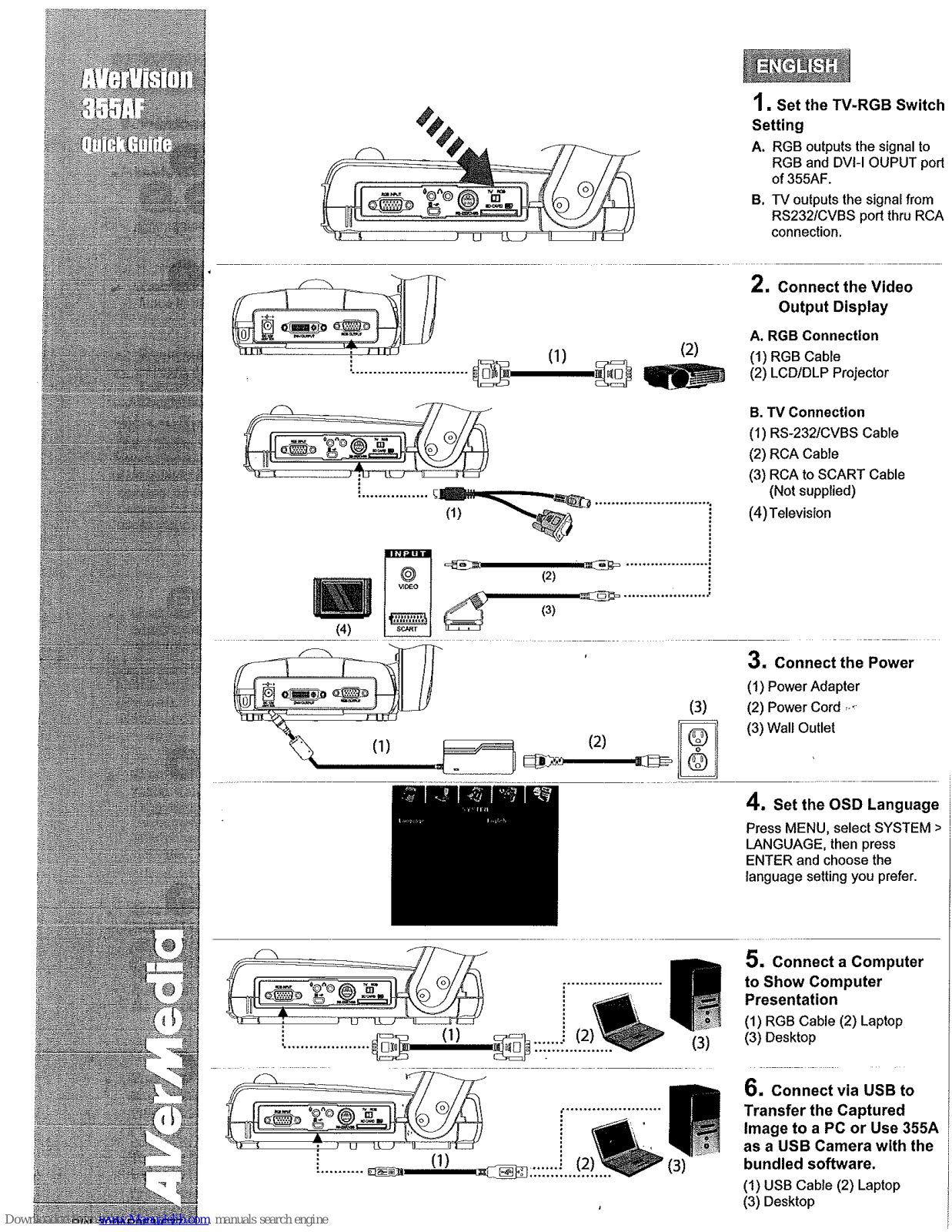 Avermedia AverVision 355AF Quick Manual - ManualMachine.com