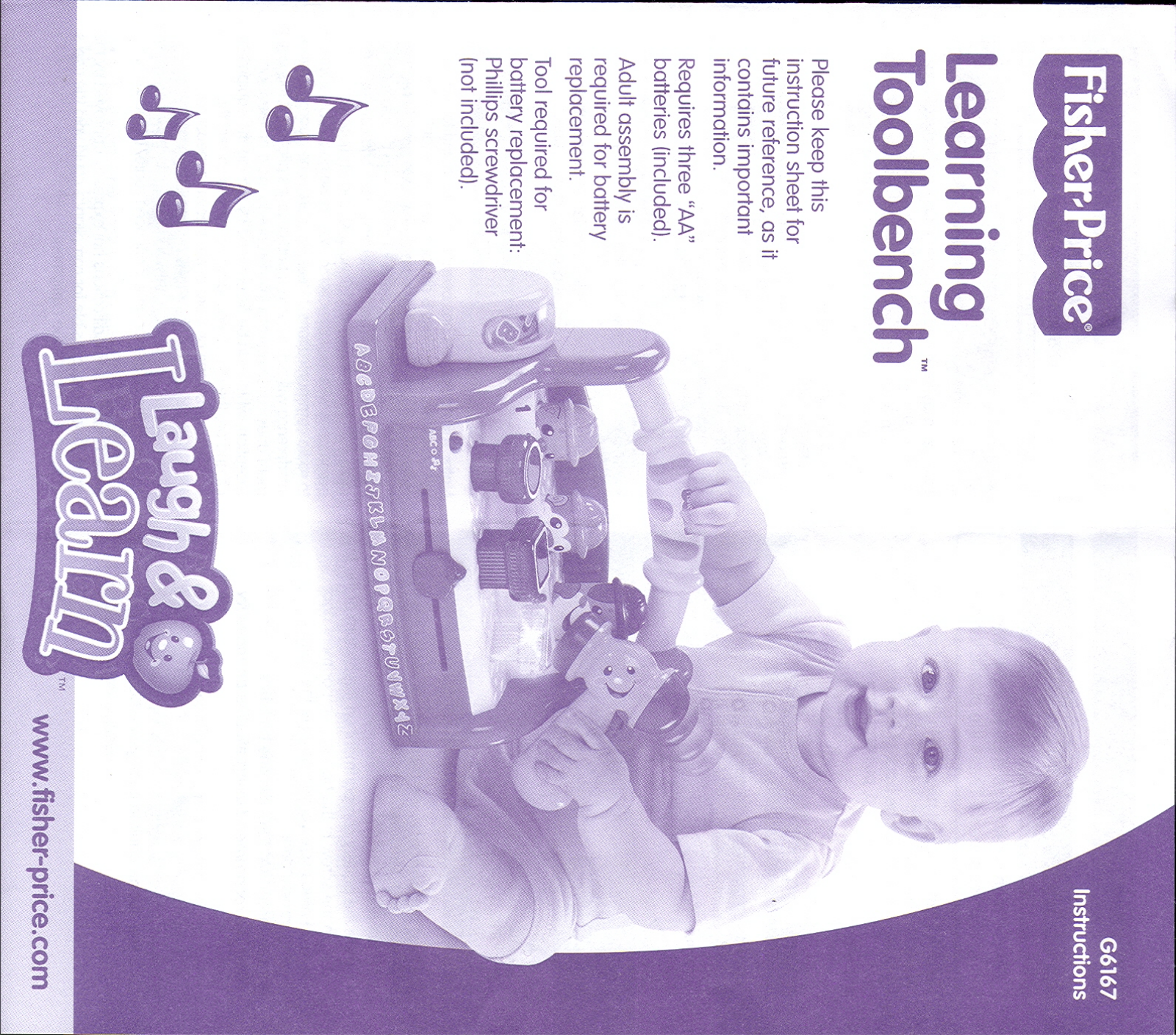 Fisher-Price G6167 Instruction Sheet