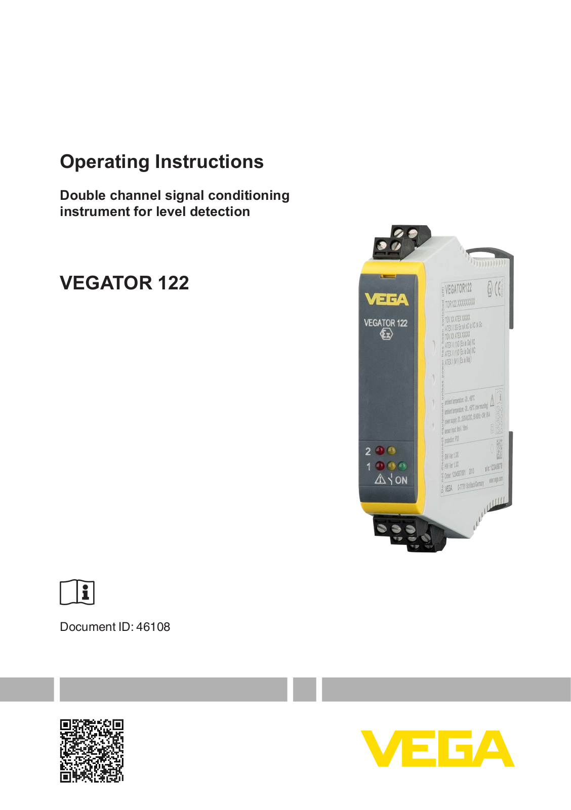 VEGA TOR122 User Manual