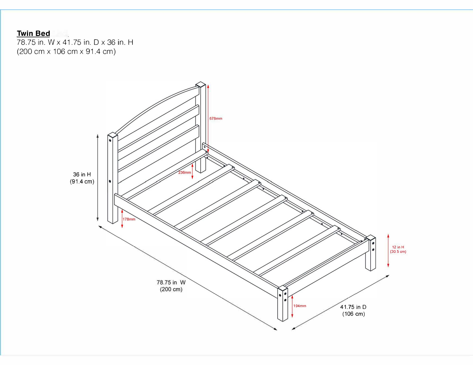 Mack & Milo™ W003136068 Dimensions - ManualMachine.com
