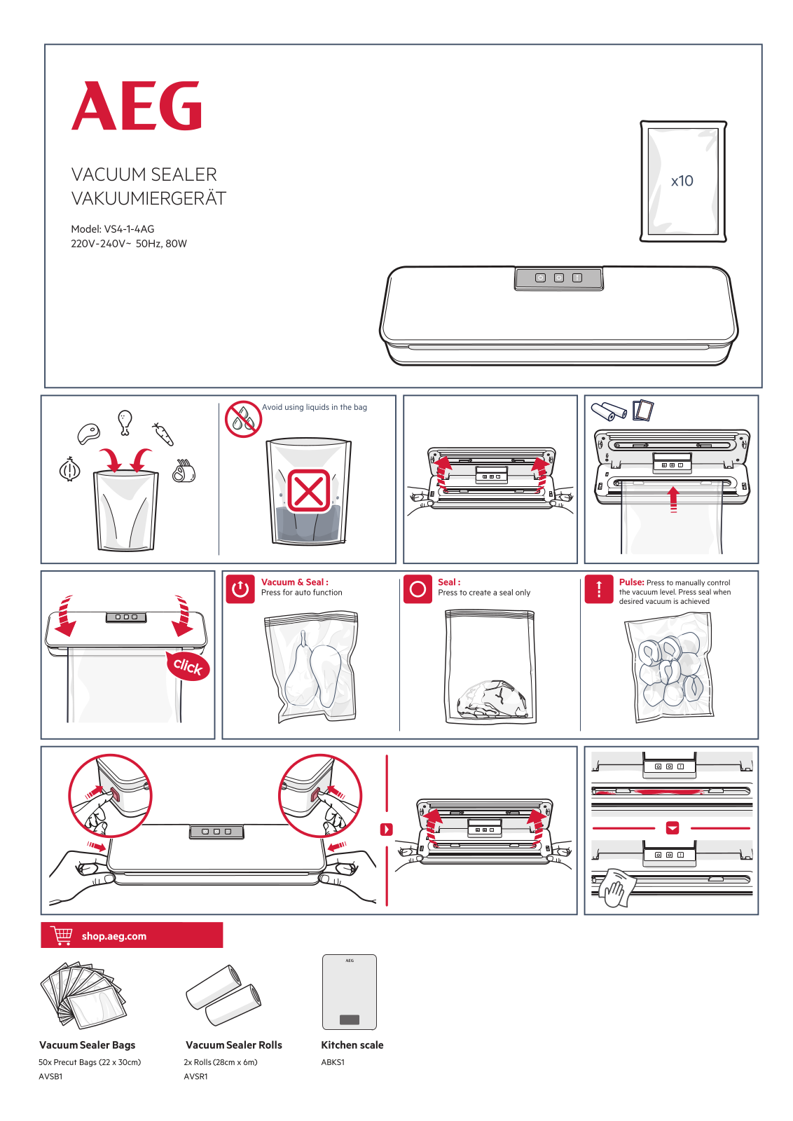 AEG VS4-1-4AG User Manual