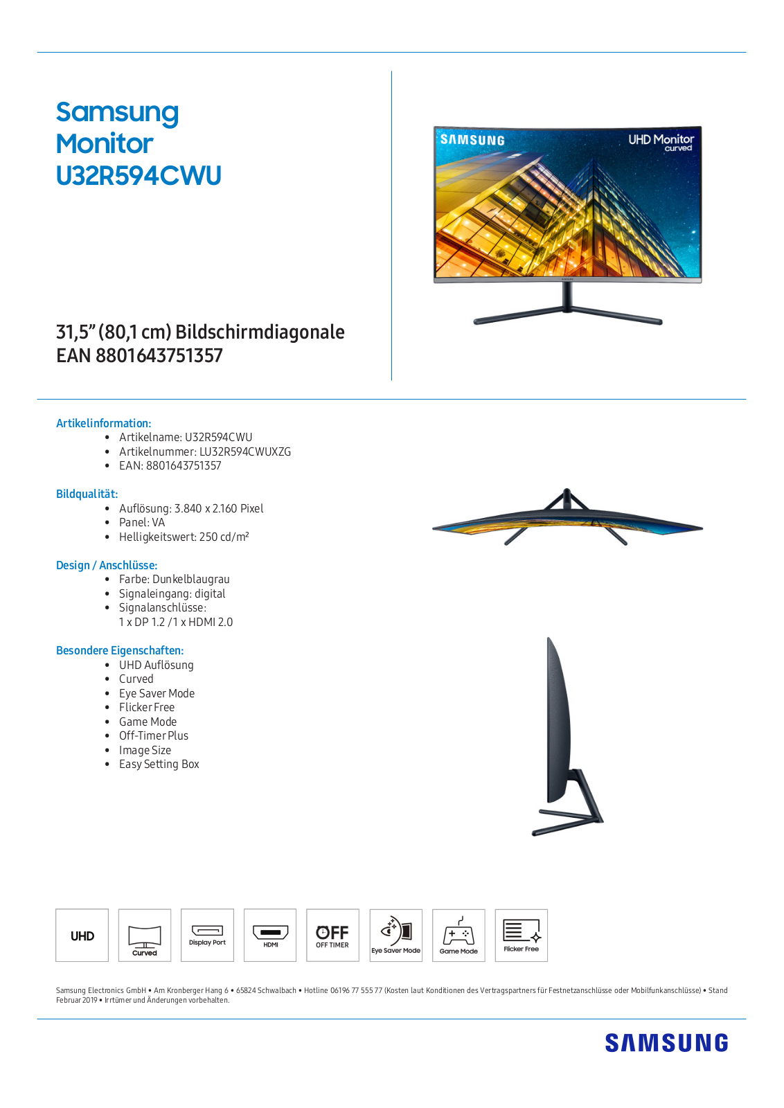 Samsung U32R594CWU Service Manual