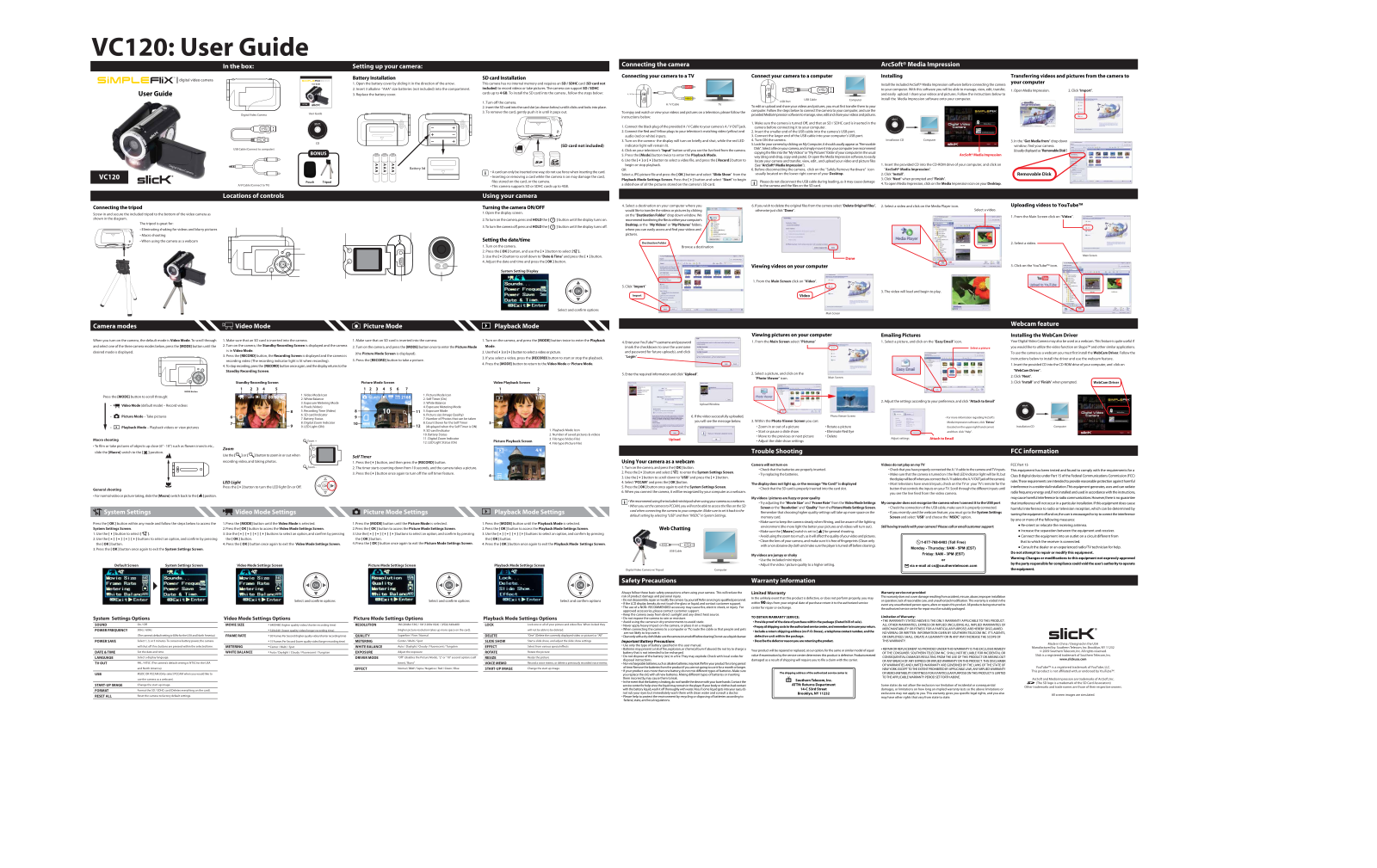 Slick VC120 User Manual