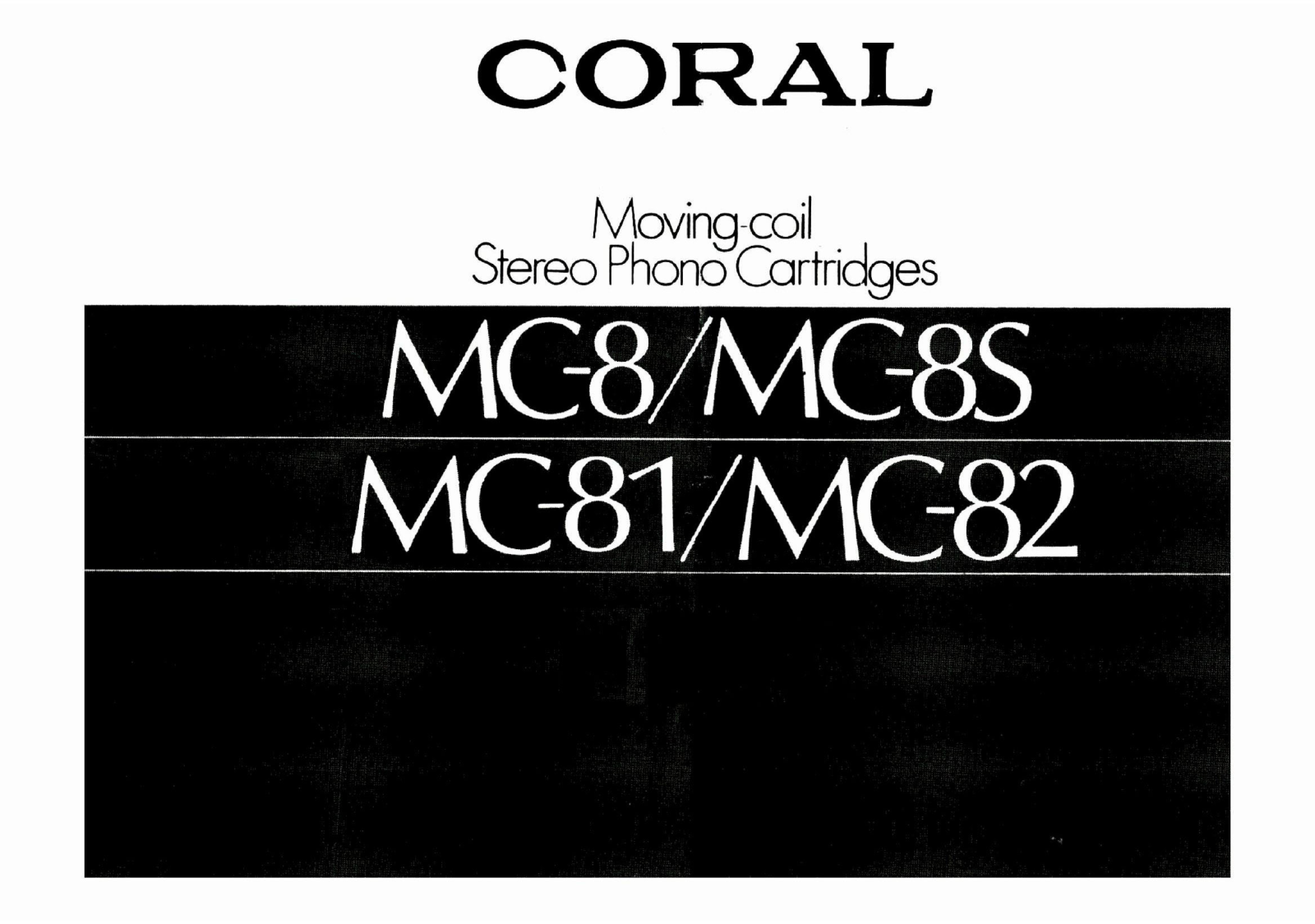 Coral MC8, MG8S, MC81, MG82 User guide - ManualMachine.com