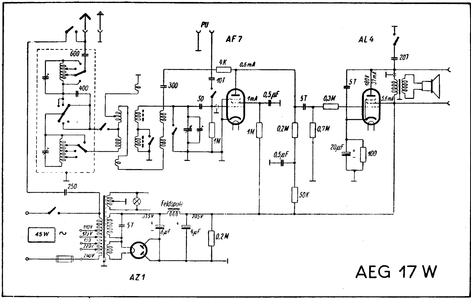 AEG 17w schematic