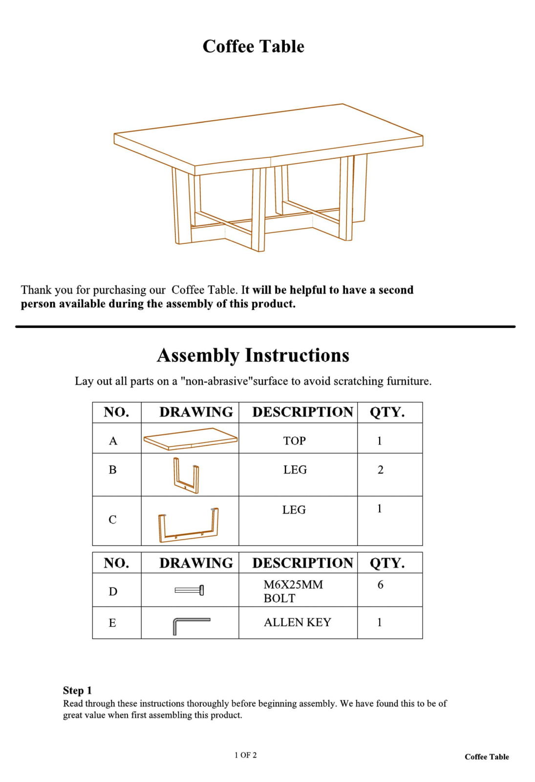 Foundstone W007873837 Assembly Instructions - ManualMachine.com