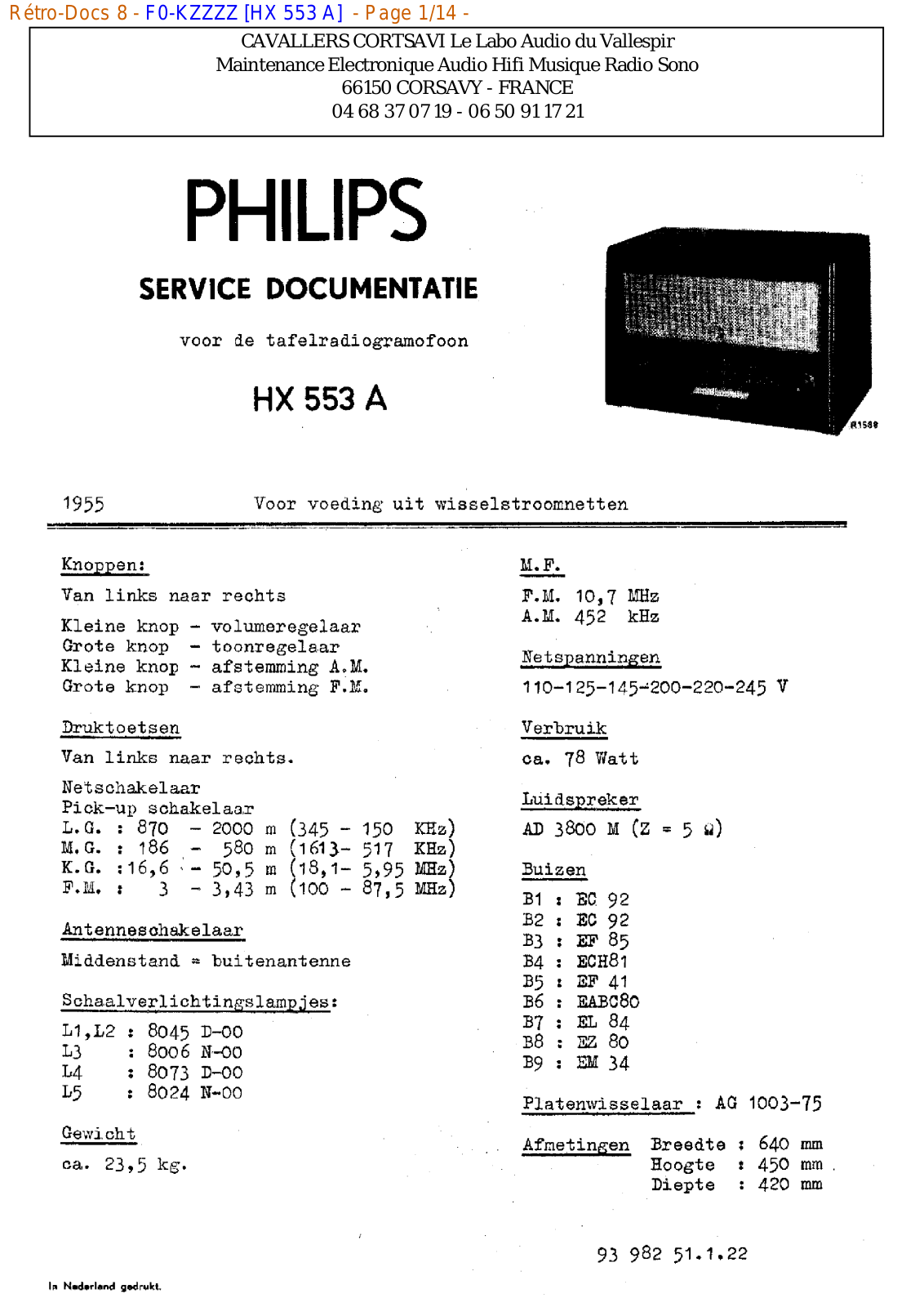 Philips hx 553 a Datasheet - ManualMachine.com