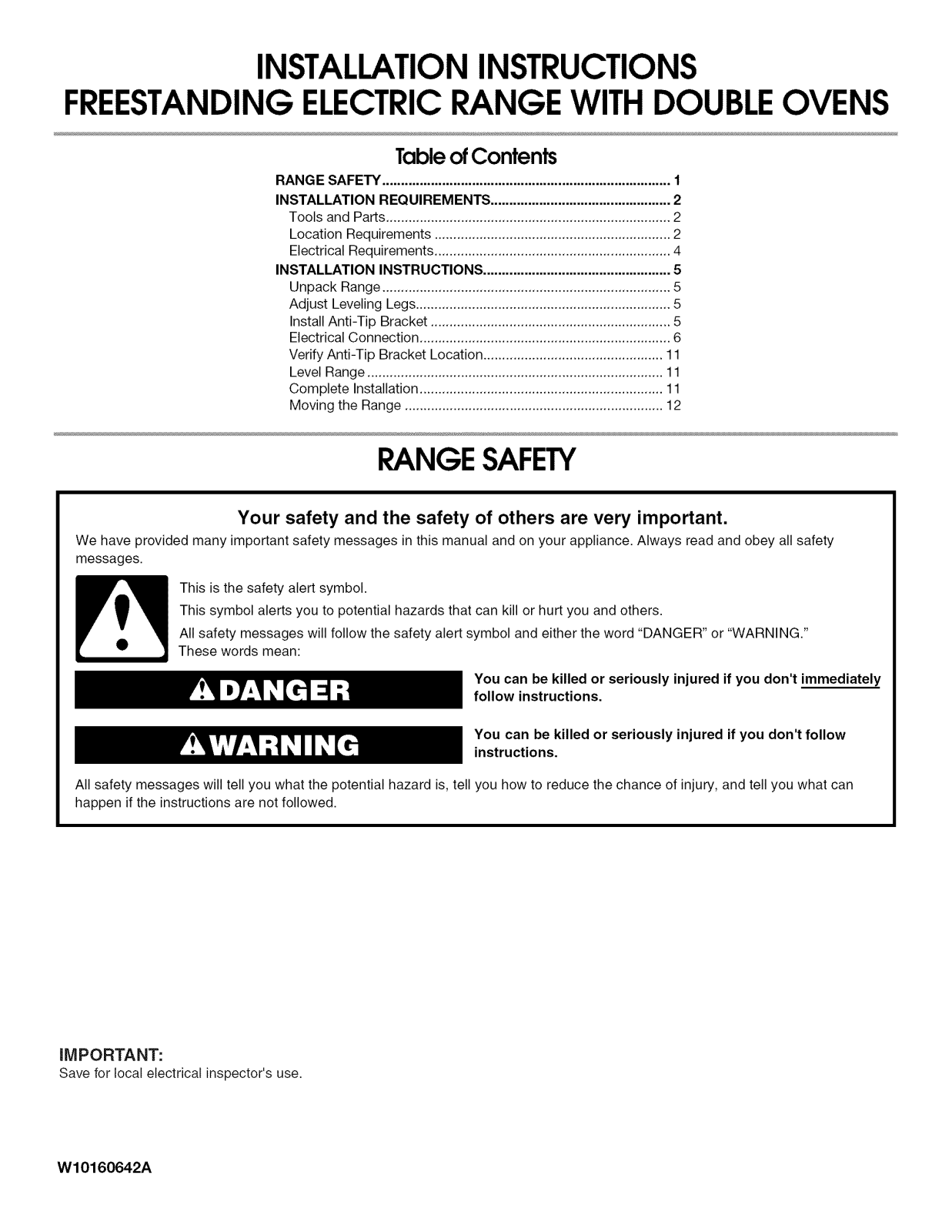 Kenmore Elite 66598009700, 66598002700, 66598003700 Installation Guide - ManualMachine.com