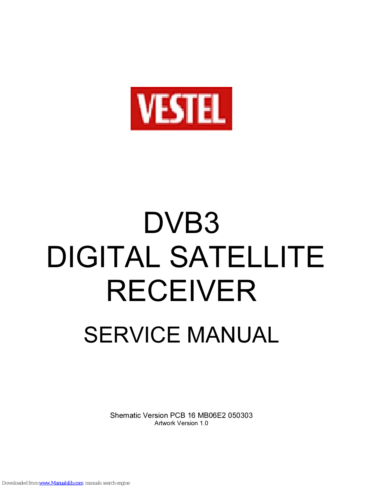 VESTEL dvb3 Service Manual