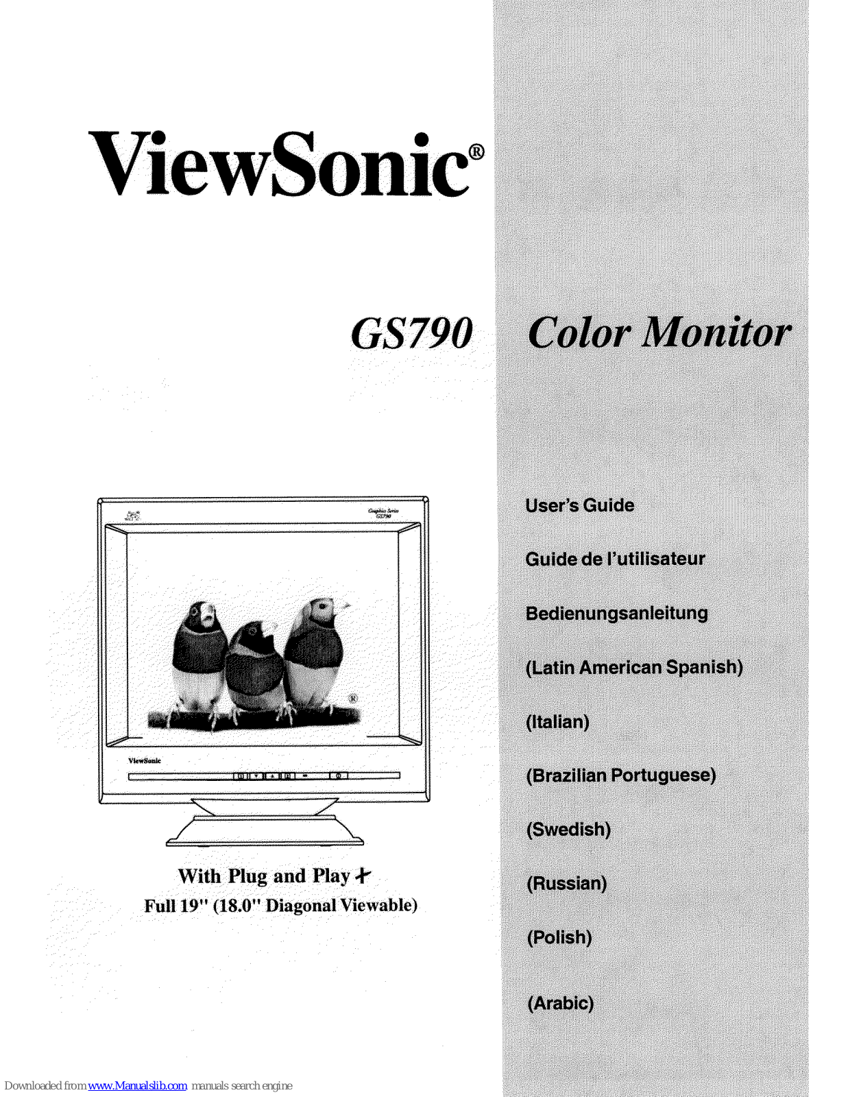 ViewSonic GS790 User Manual