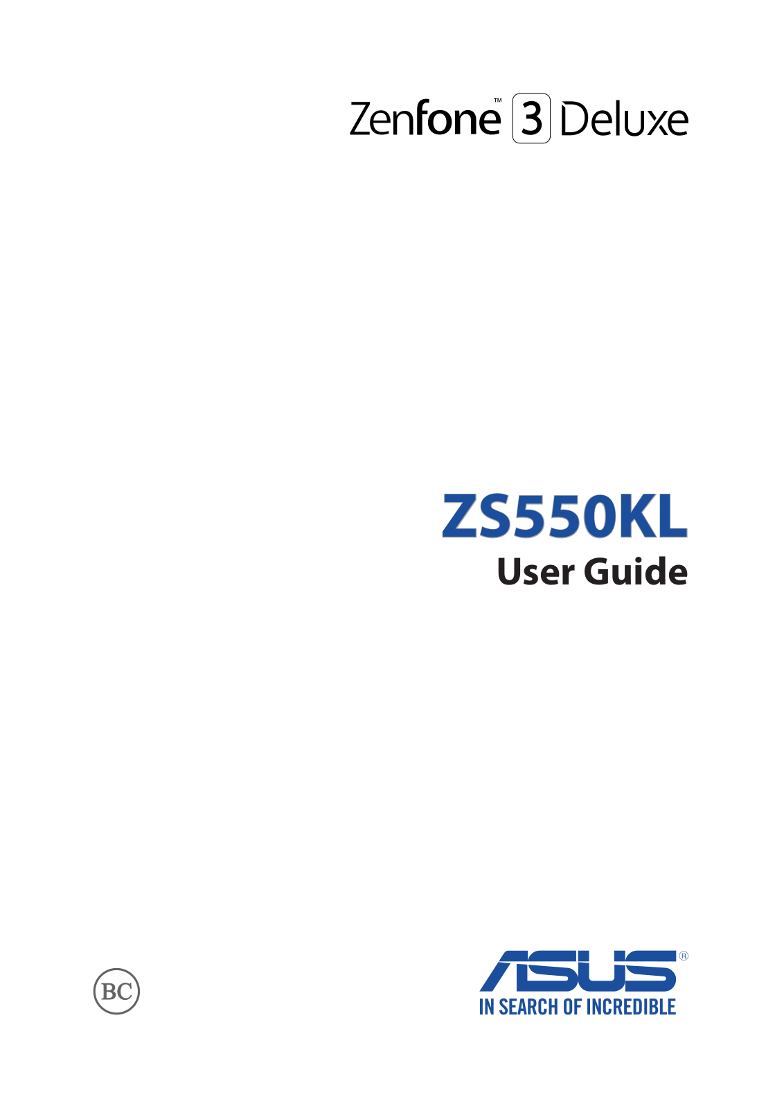 Asus ZS550KL User Manual