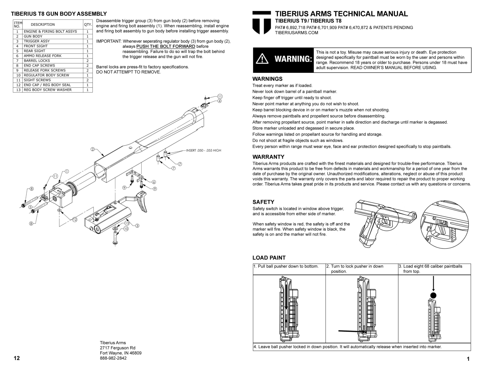 Tiberius T8, T9 User manual - ManualMachine.com