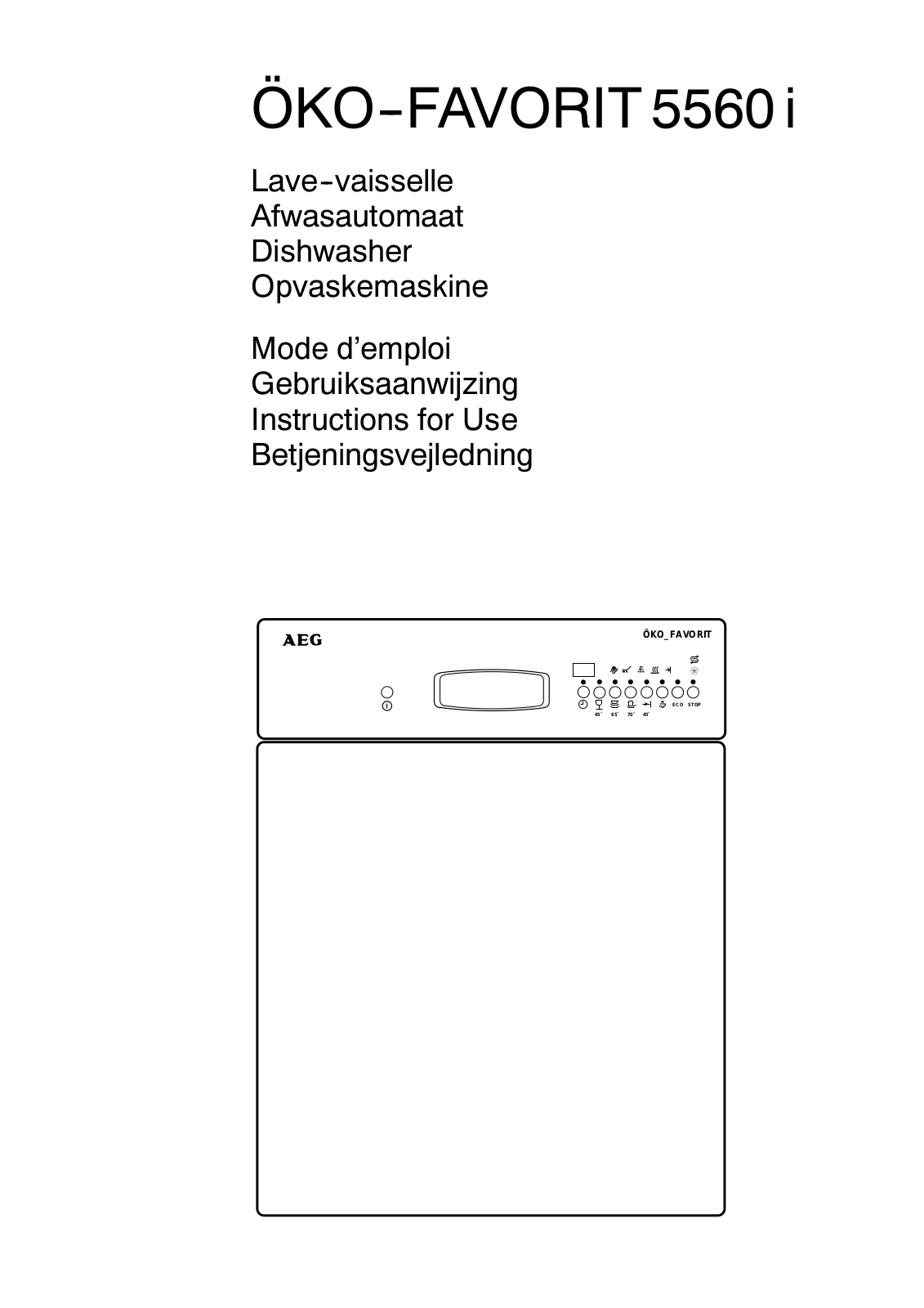 Aeg 5560I User Manual