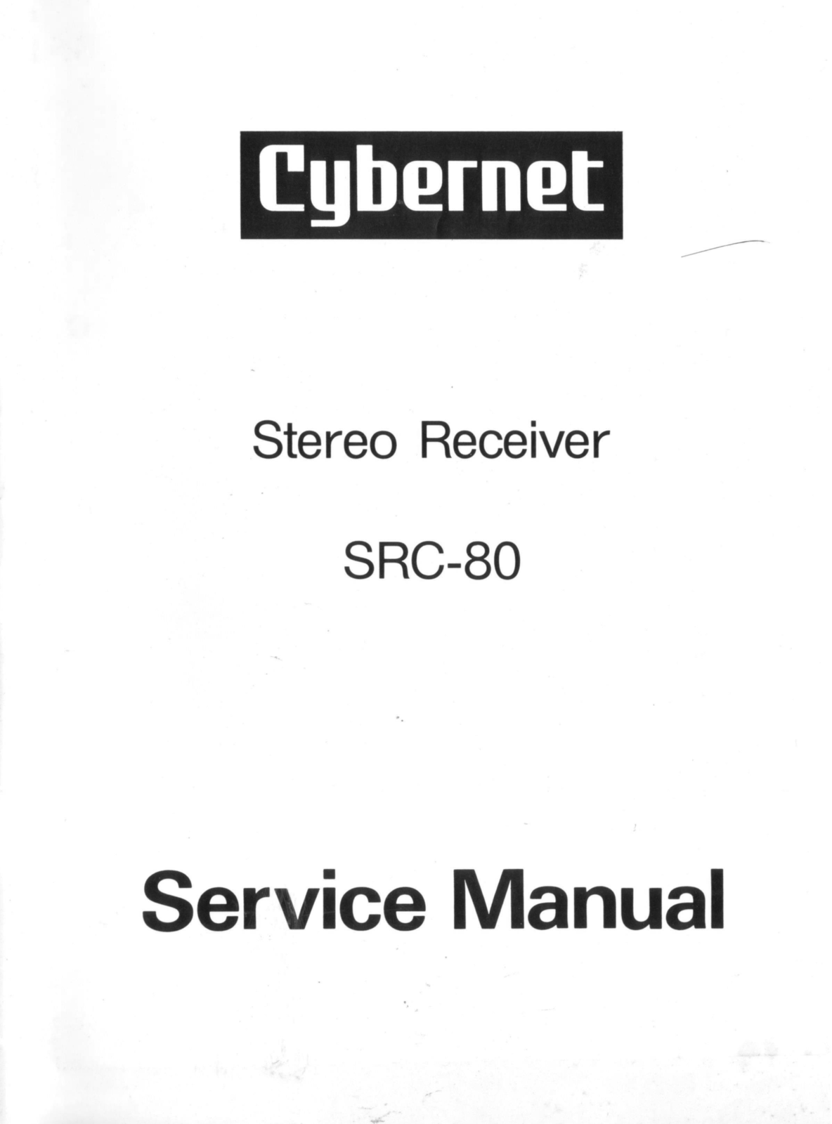 Cybernet SRC-80 Service Instructions - ManualMachine.com