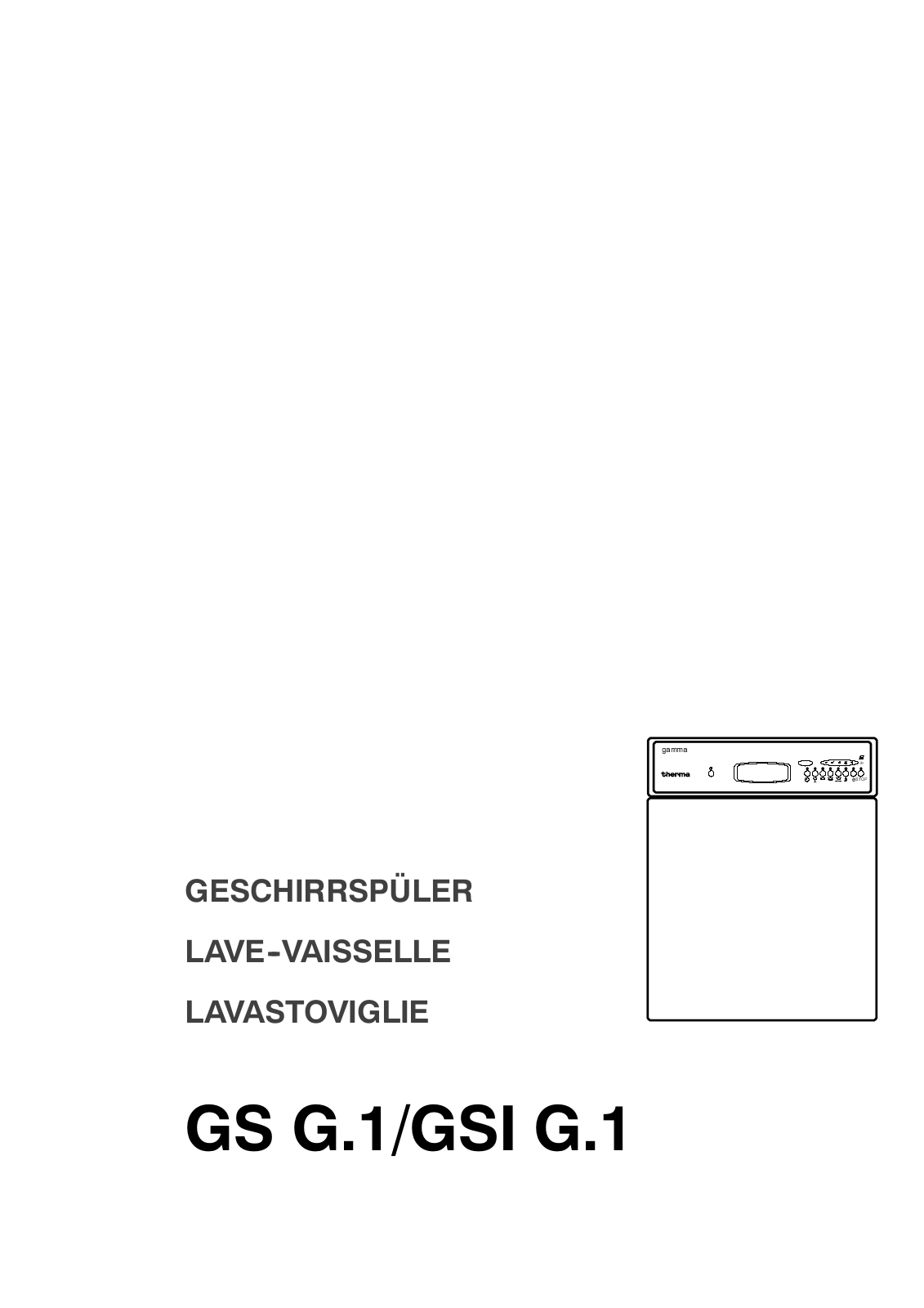 THERMA GSGAMMA.1, GSI GAMMA.1 User Manual