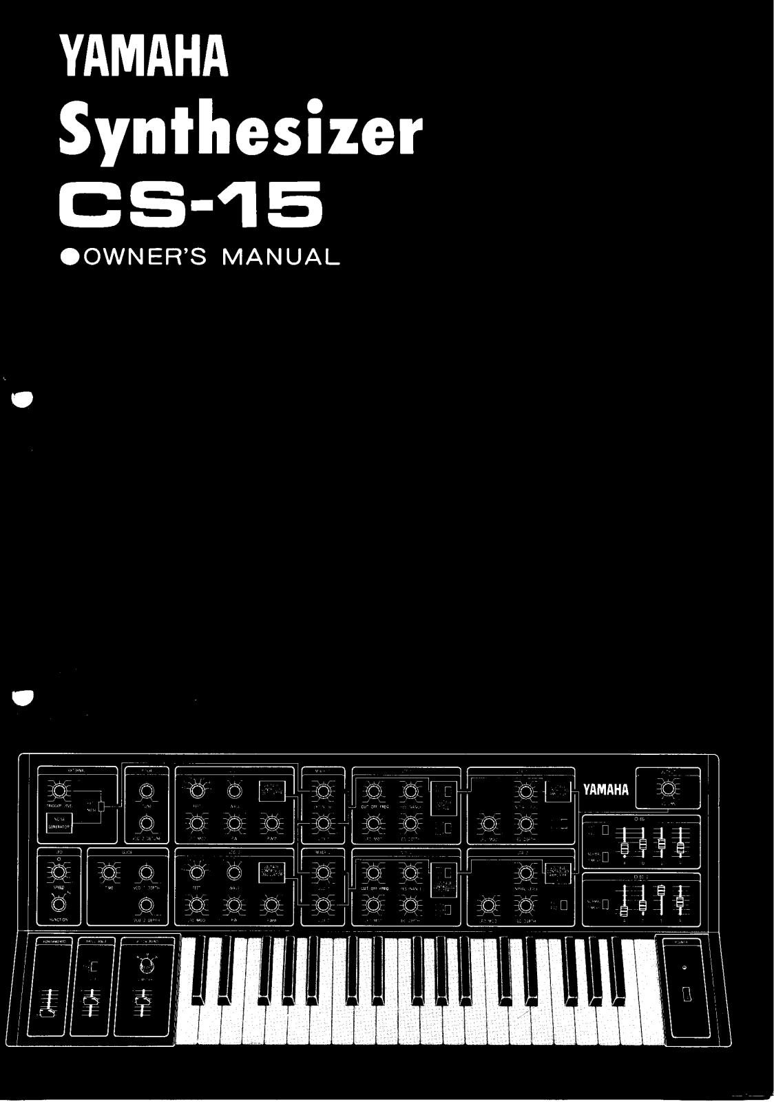 Yamaha CS15, CS15E User Manual