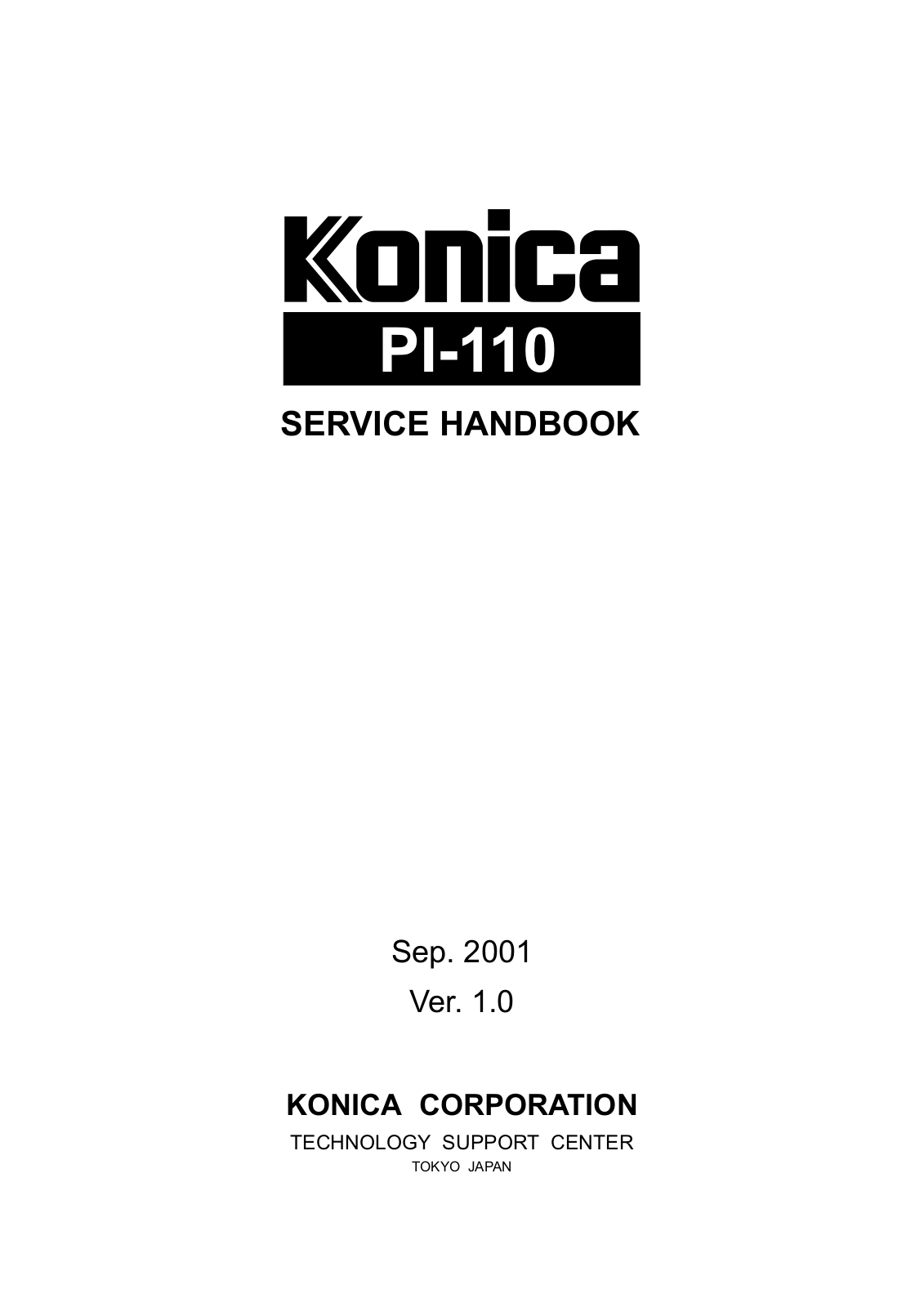 Konica 7155-65 Service Manual pi110