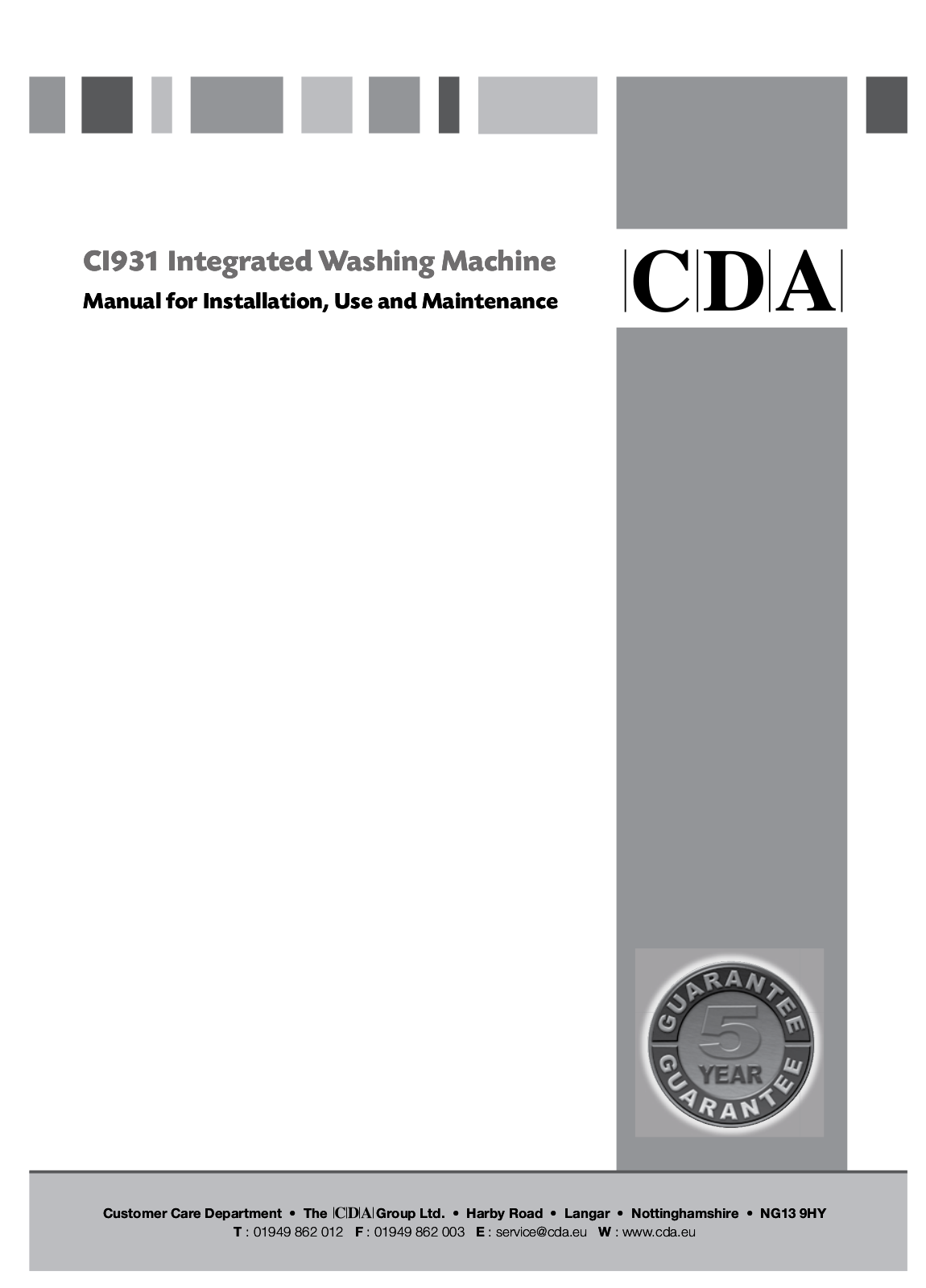 CDA CI931 User Manual