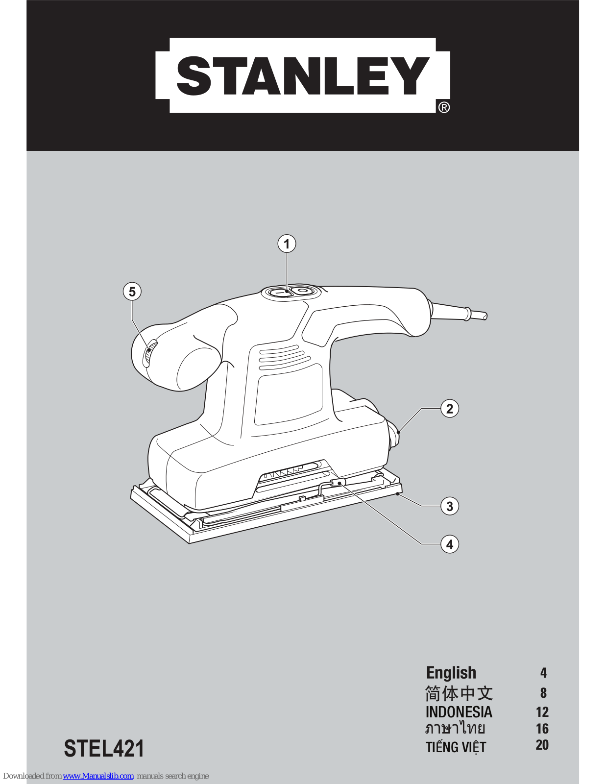 Stanley STEL421 Instructions Manual