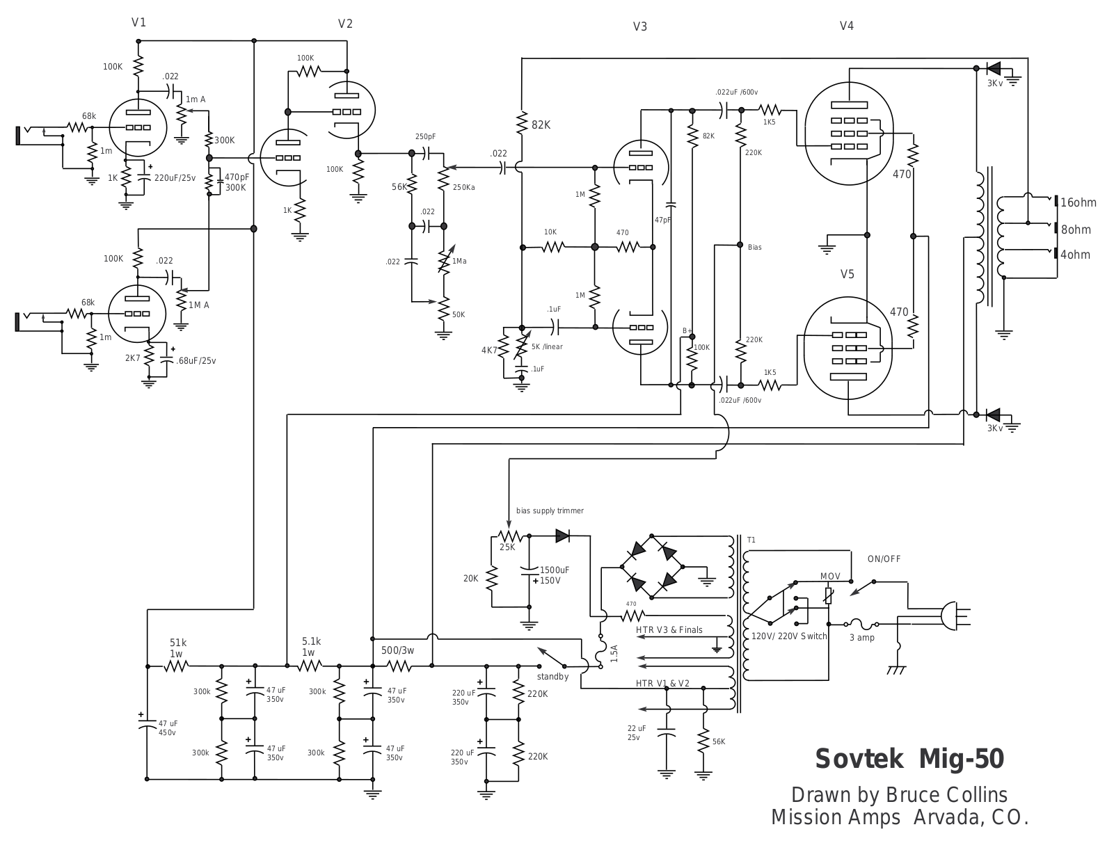 Sovtek mig50 schematic