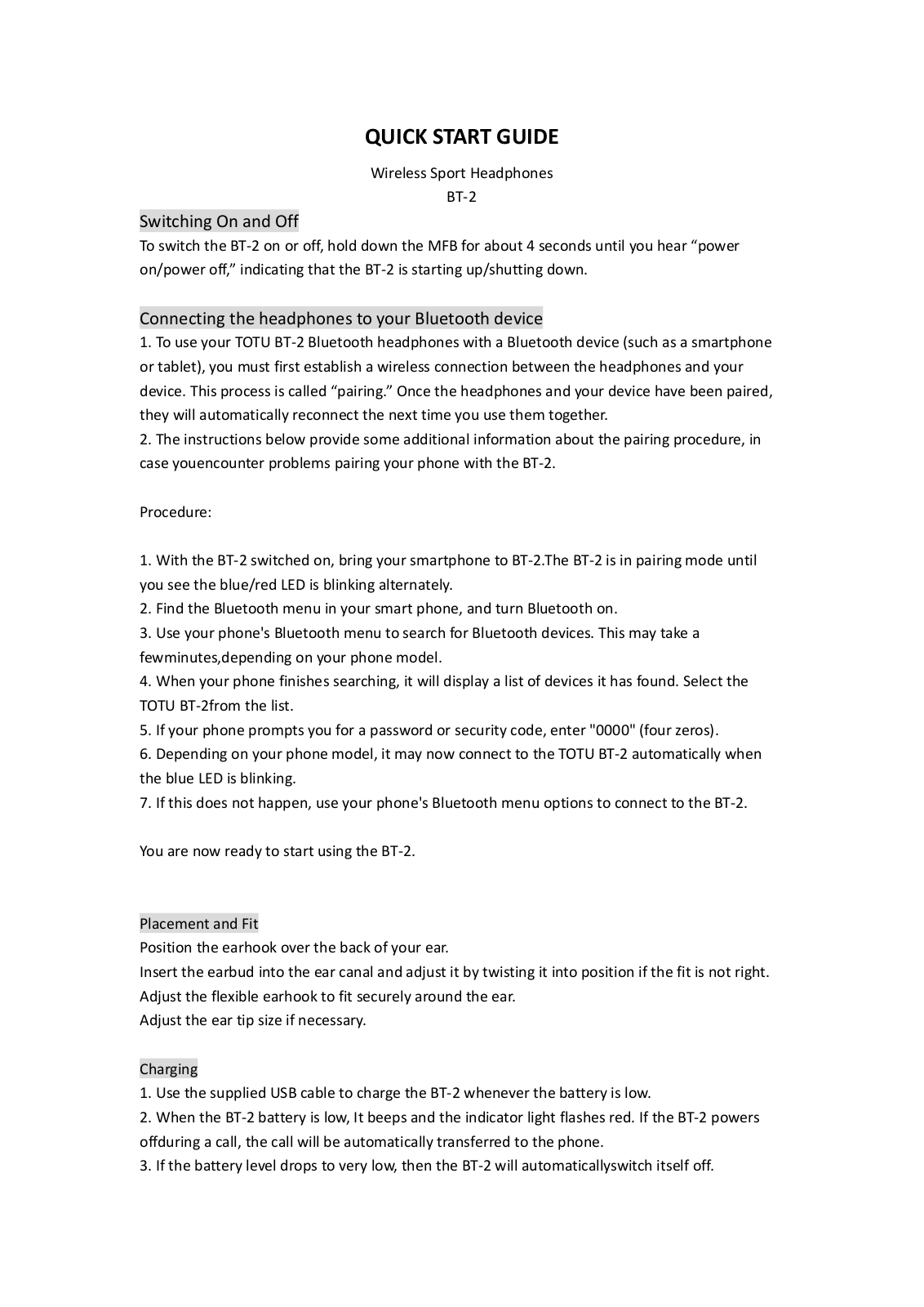 LIOUYI BT 2 User Manual - ManualMachine.com