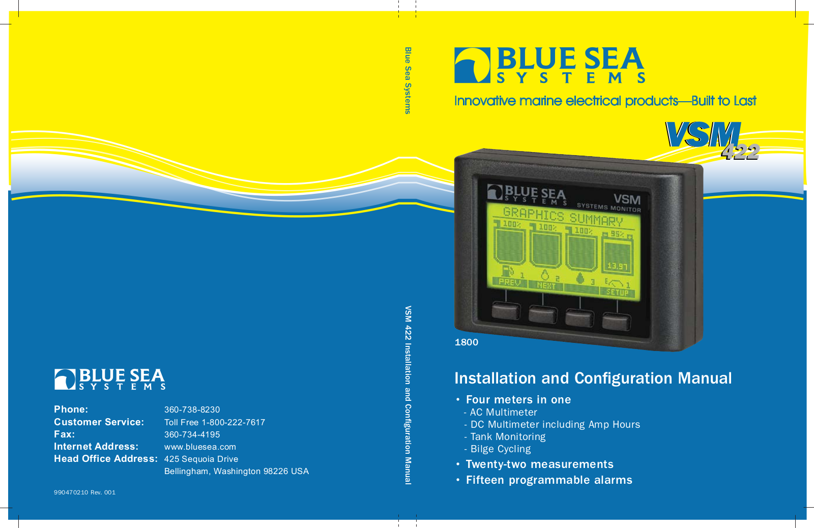 Blue Sea Systems VSM 422 User Manual