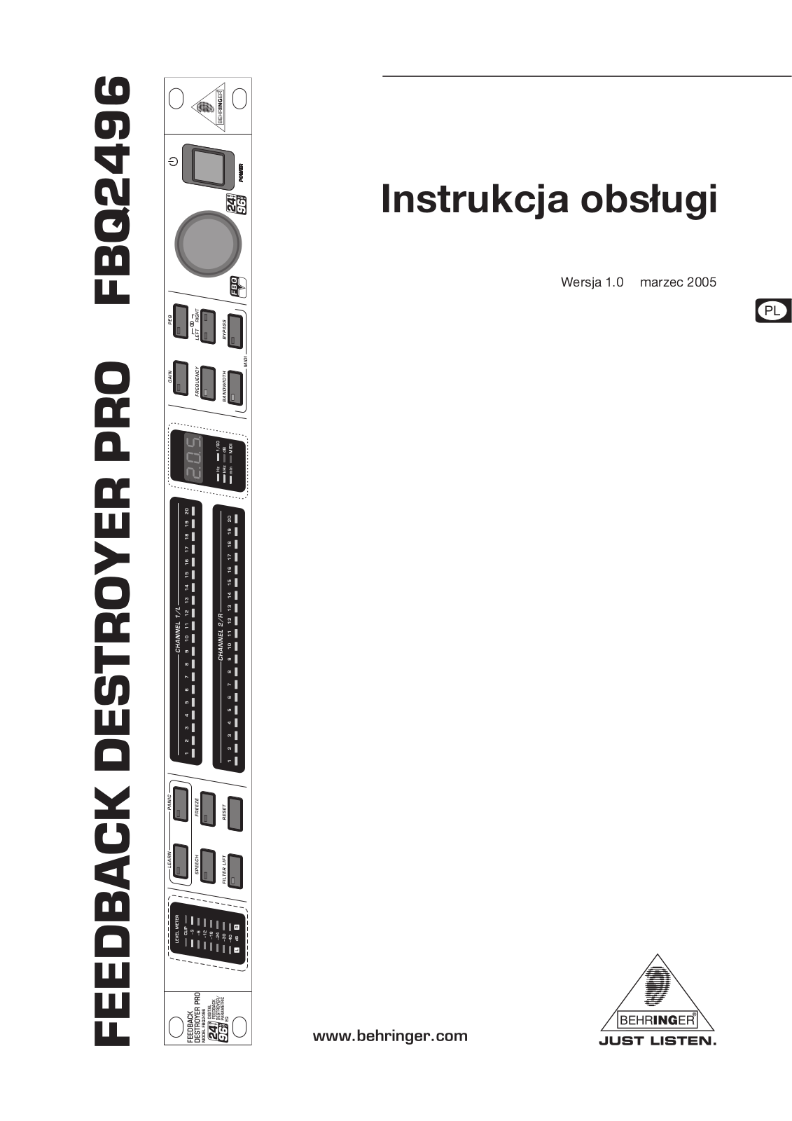 Behringer FBQ2496 User Manual