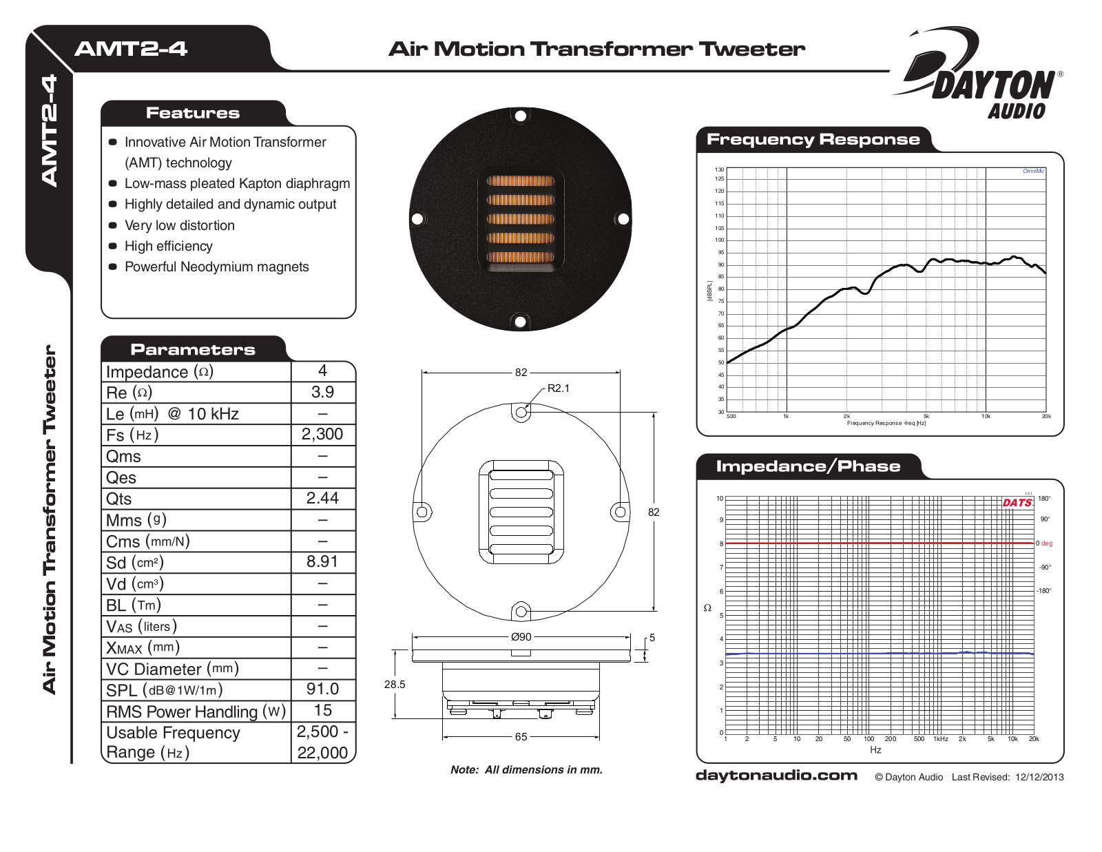 Dayton AMT2-4 Air User Manual