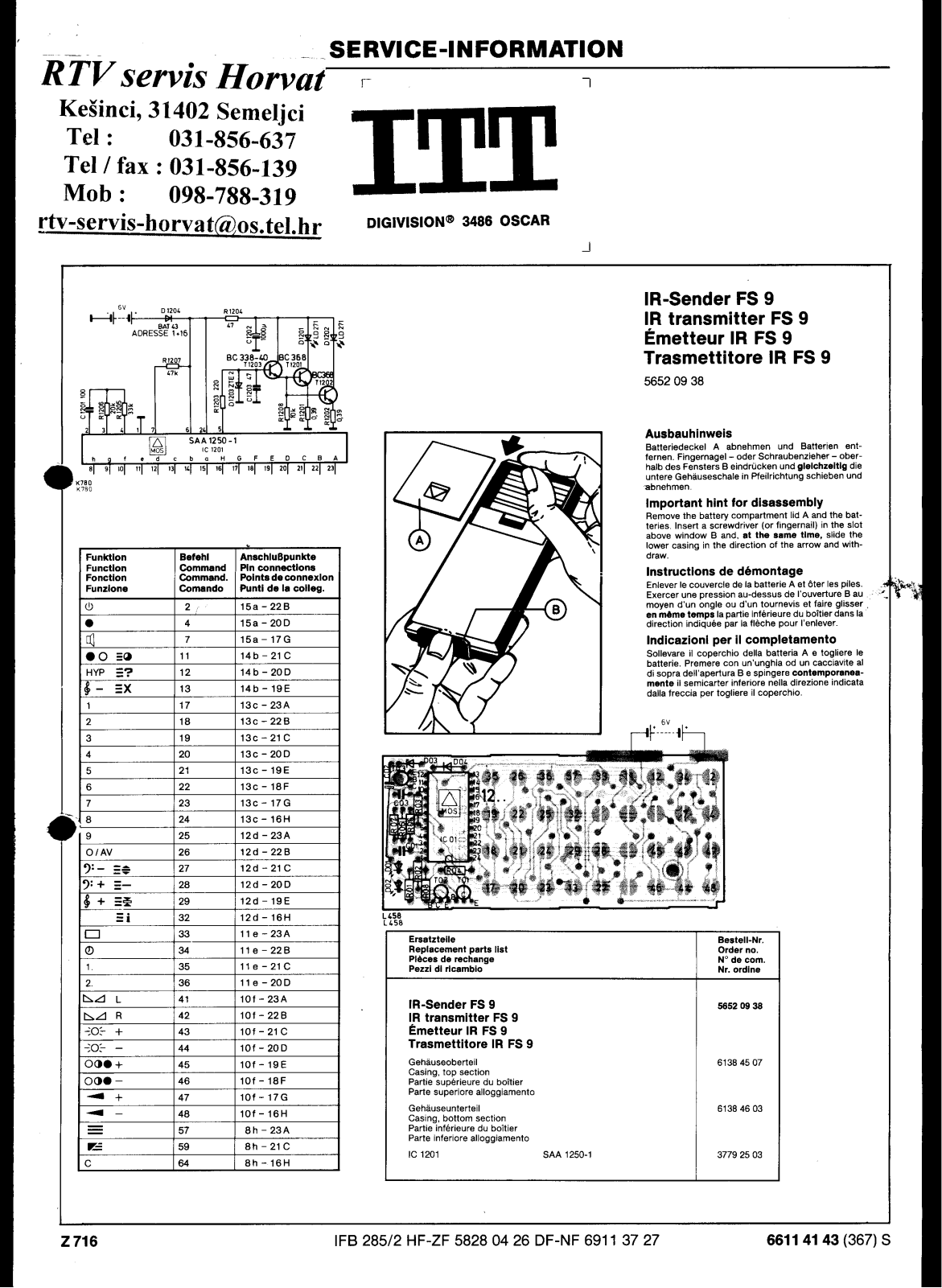 ITT 3486 Schematic