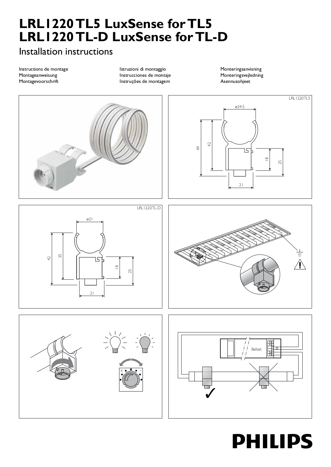 Philips LRL1220 User Manual