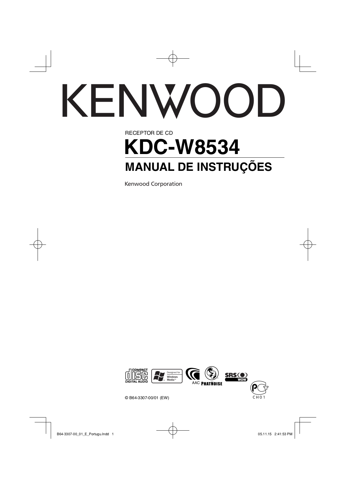 Kenwood KDC-W8534 User Manual