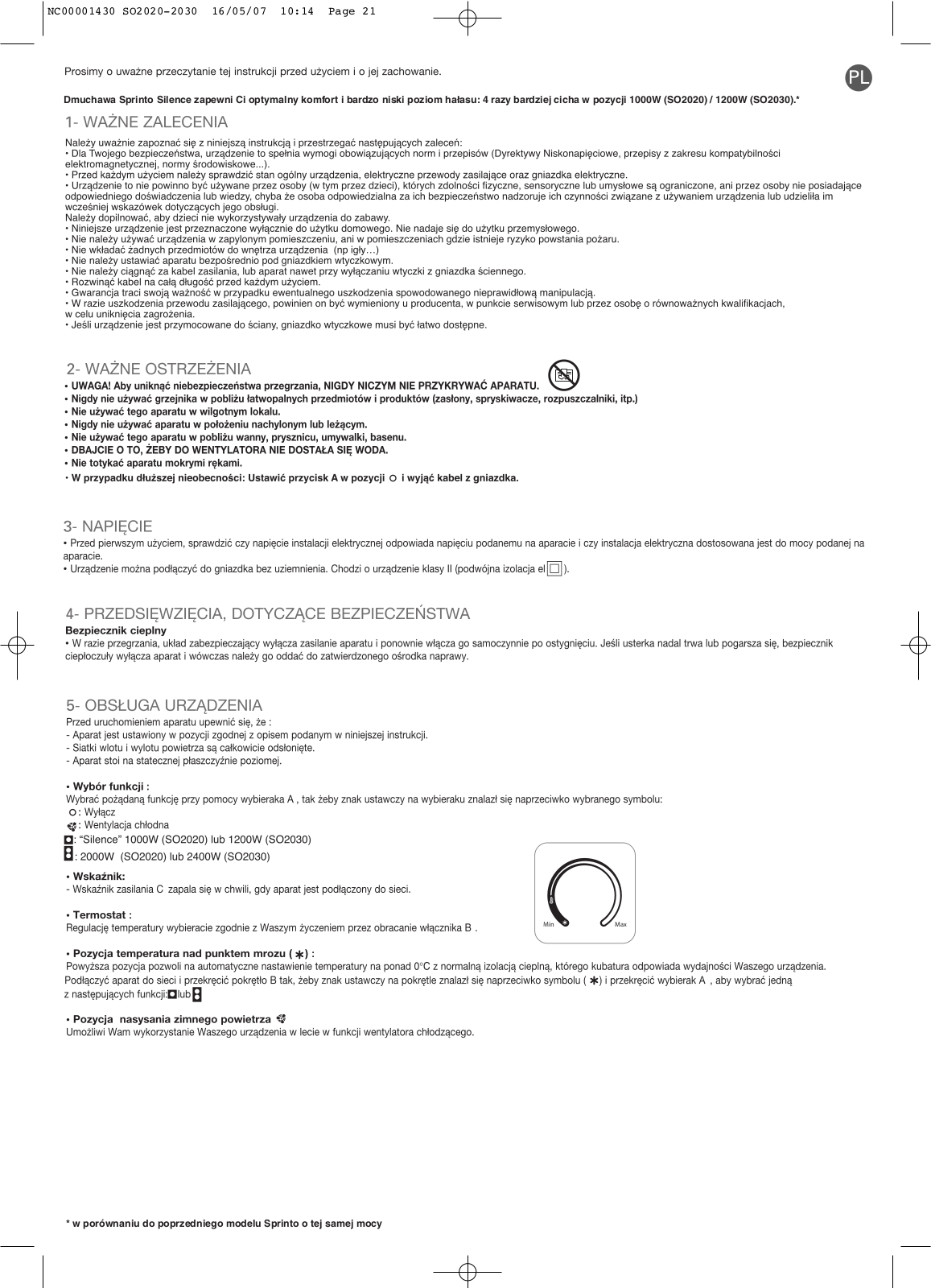 Rowenta SO 2020 User Manual