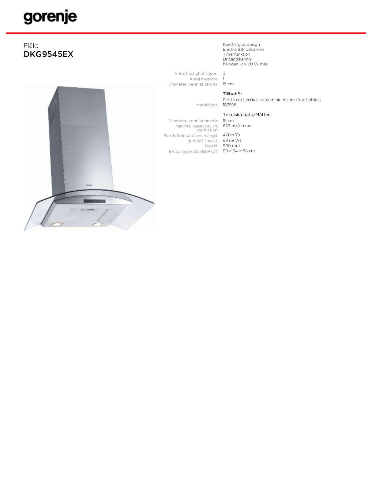 Gorenje DKG9545EX BROCHURE