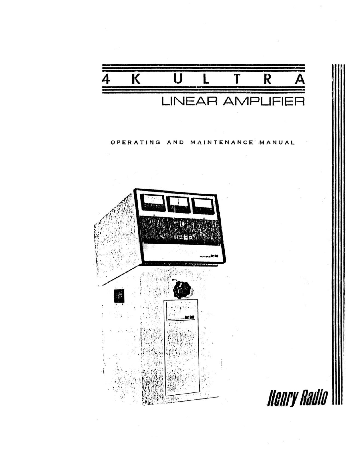 Henry Radio 4K Ultra Service manual