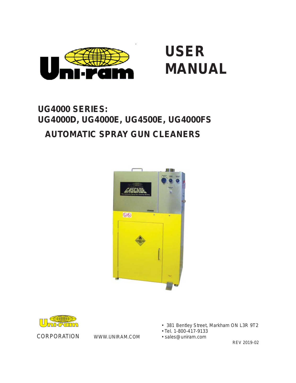 Uni-ram UG4000D, UG4000 Series, UG4000FS, UG4000DVM, UG4000E User Manual