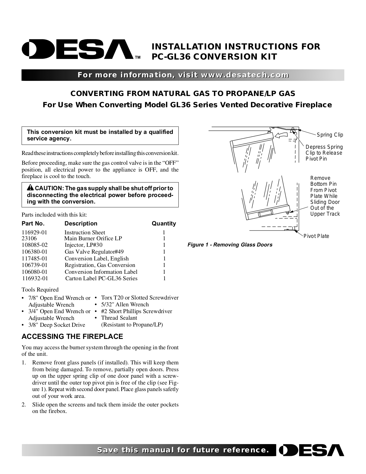 Desa Tech PC-GL36 Owner's Manual