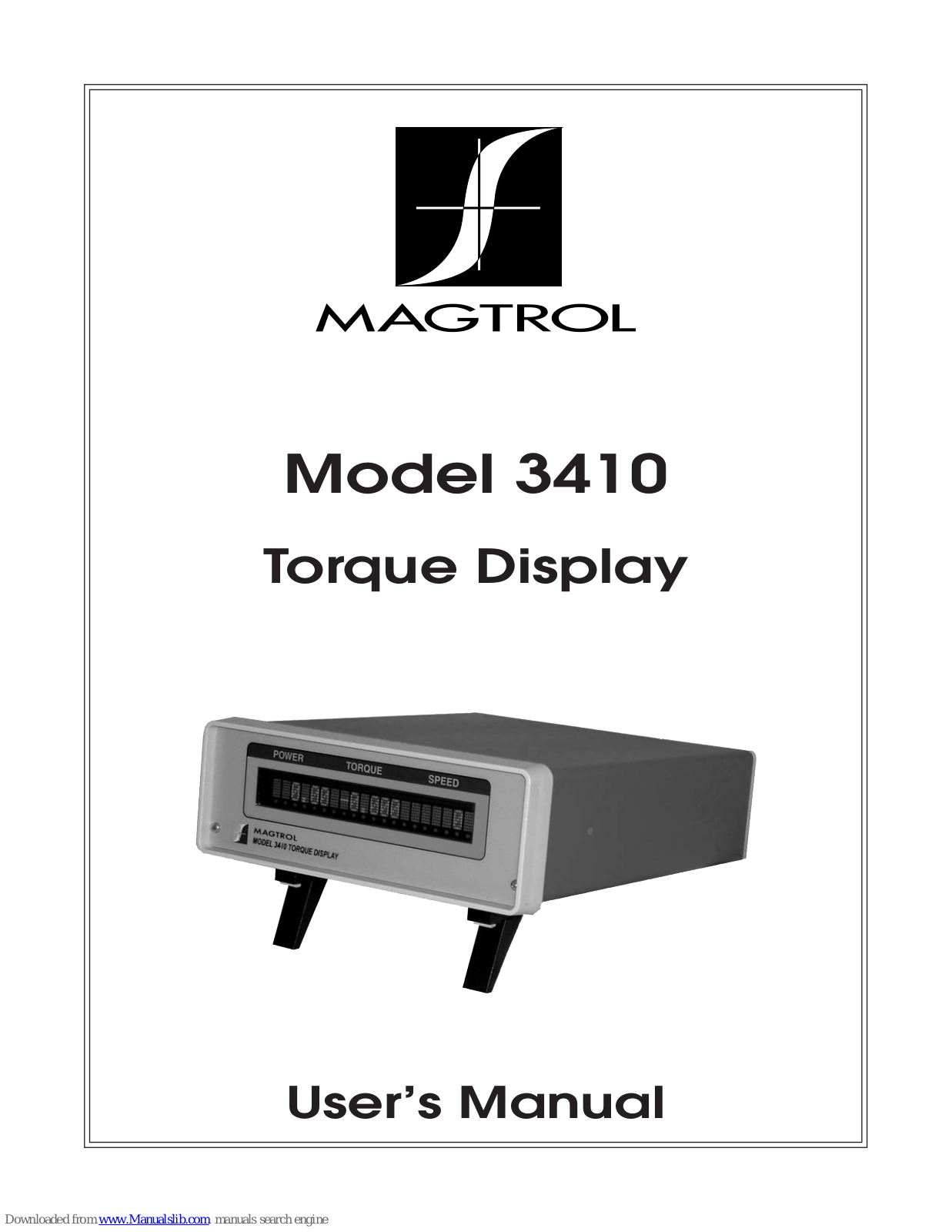 Magtrol 3410 User Manual