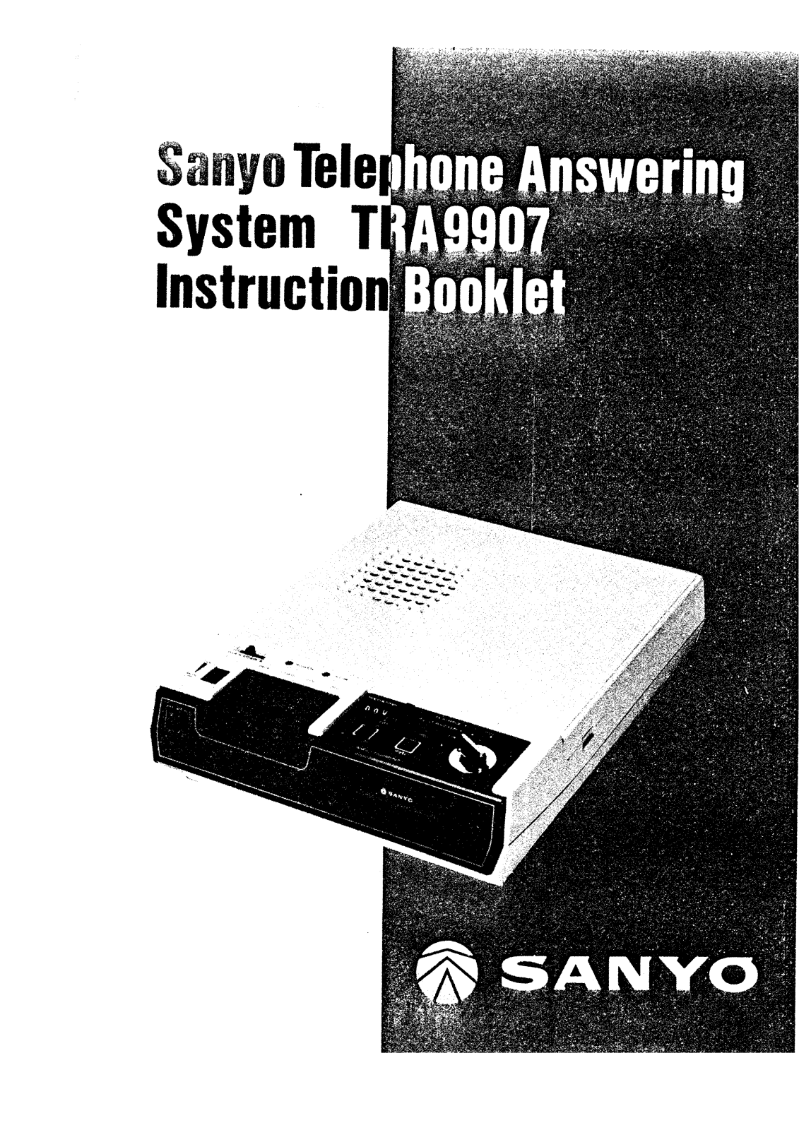 Sanyo TRA9907 Instruction Manual