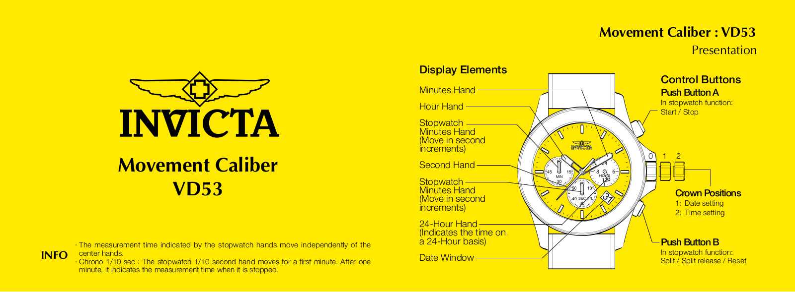 Invicta 21819, 21818 User Manual