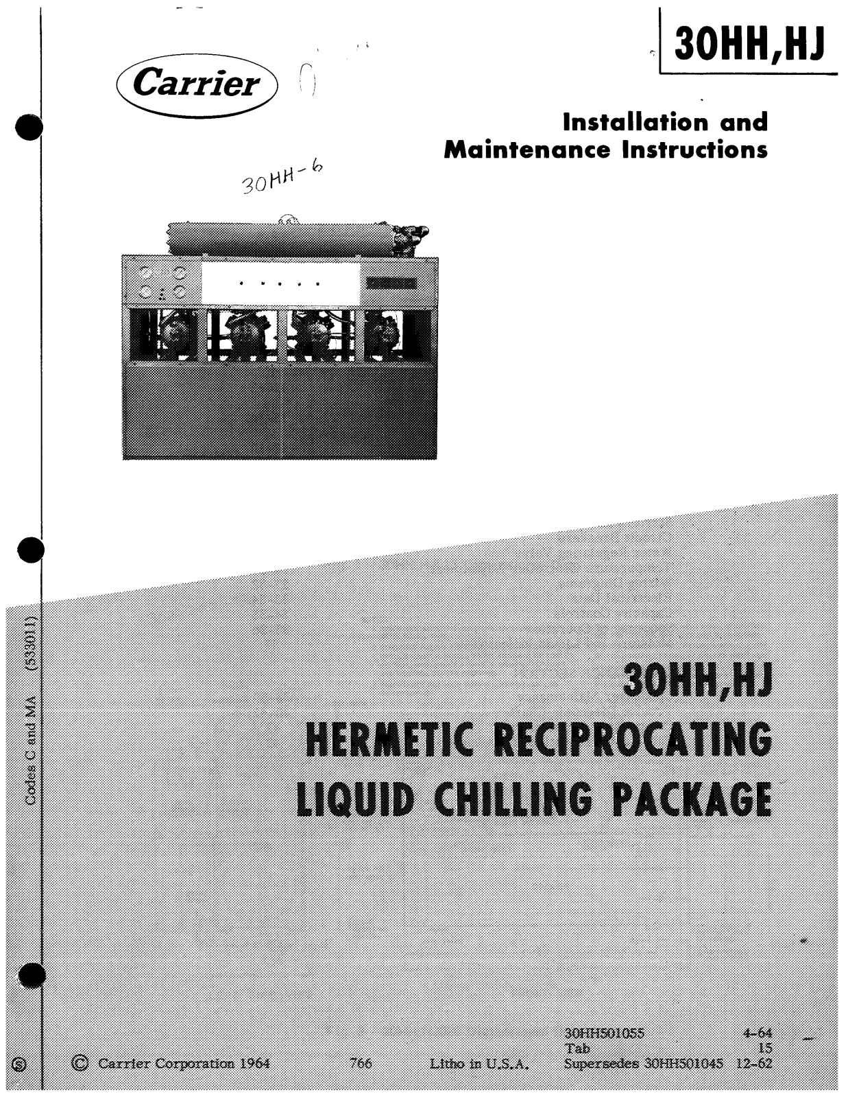 Carrier 30HH, HJ User Manual