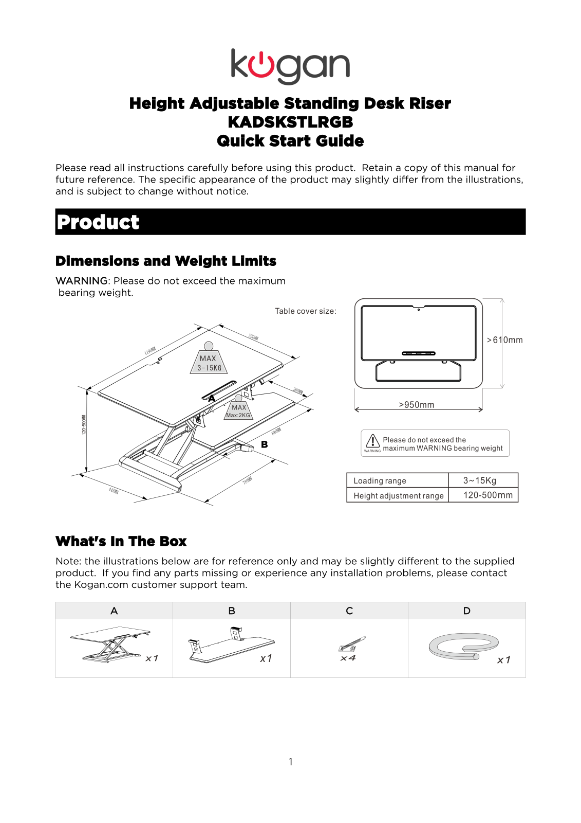 Kogan Kadskstlrgb User Manual