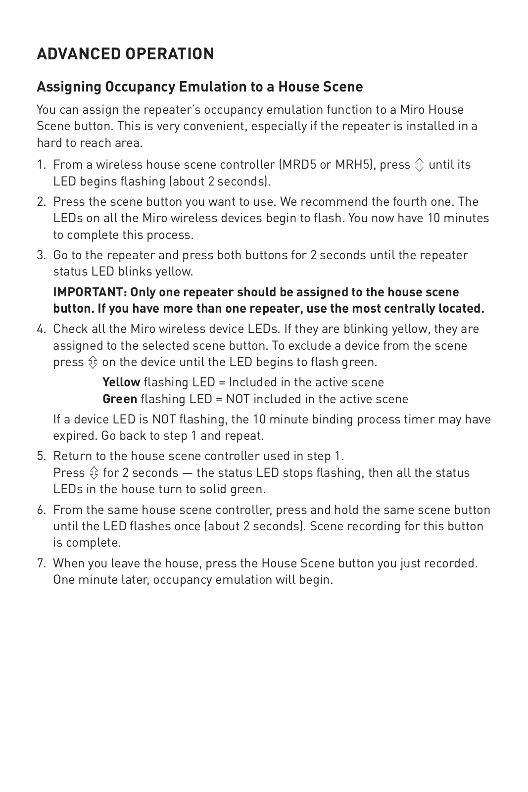 Legrand MRR2 User Manual