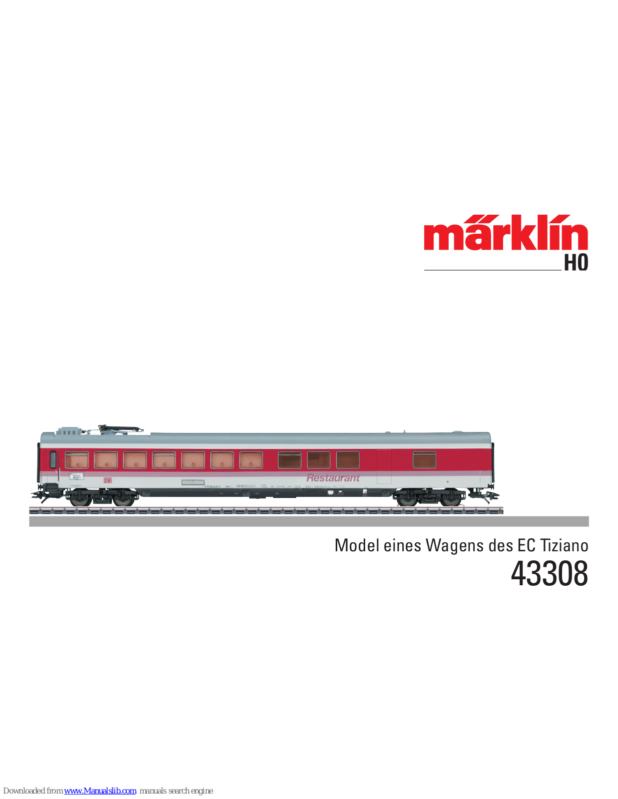 marklin 43308 User Manual - ManualMachine.com