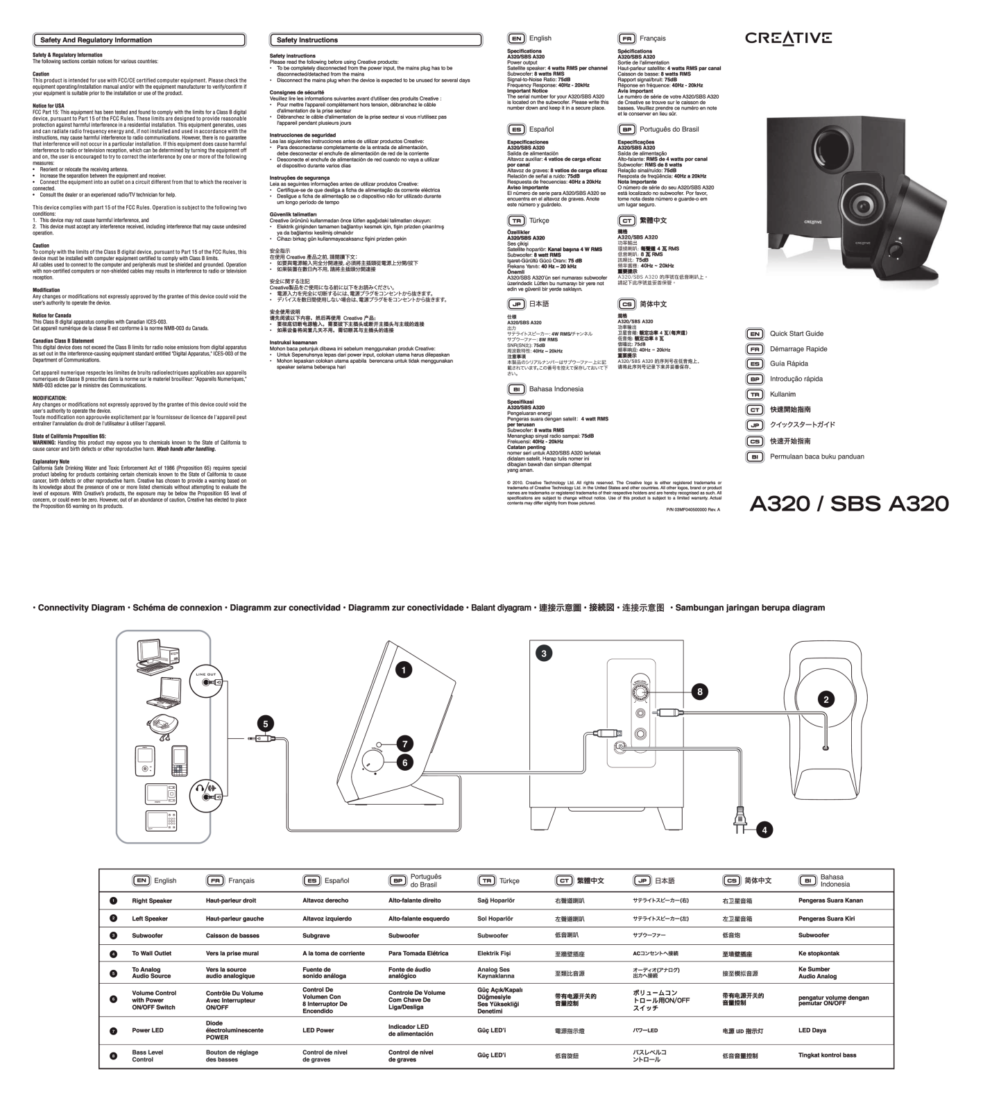 Creative A320 User Manual