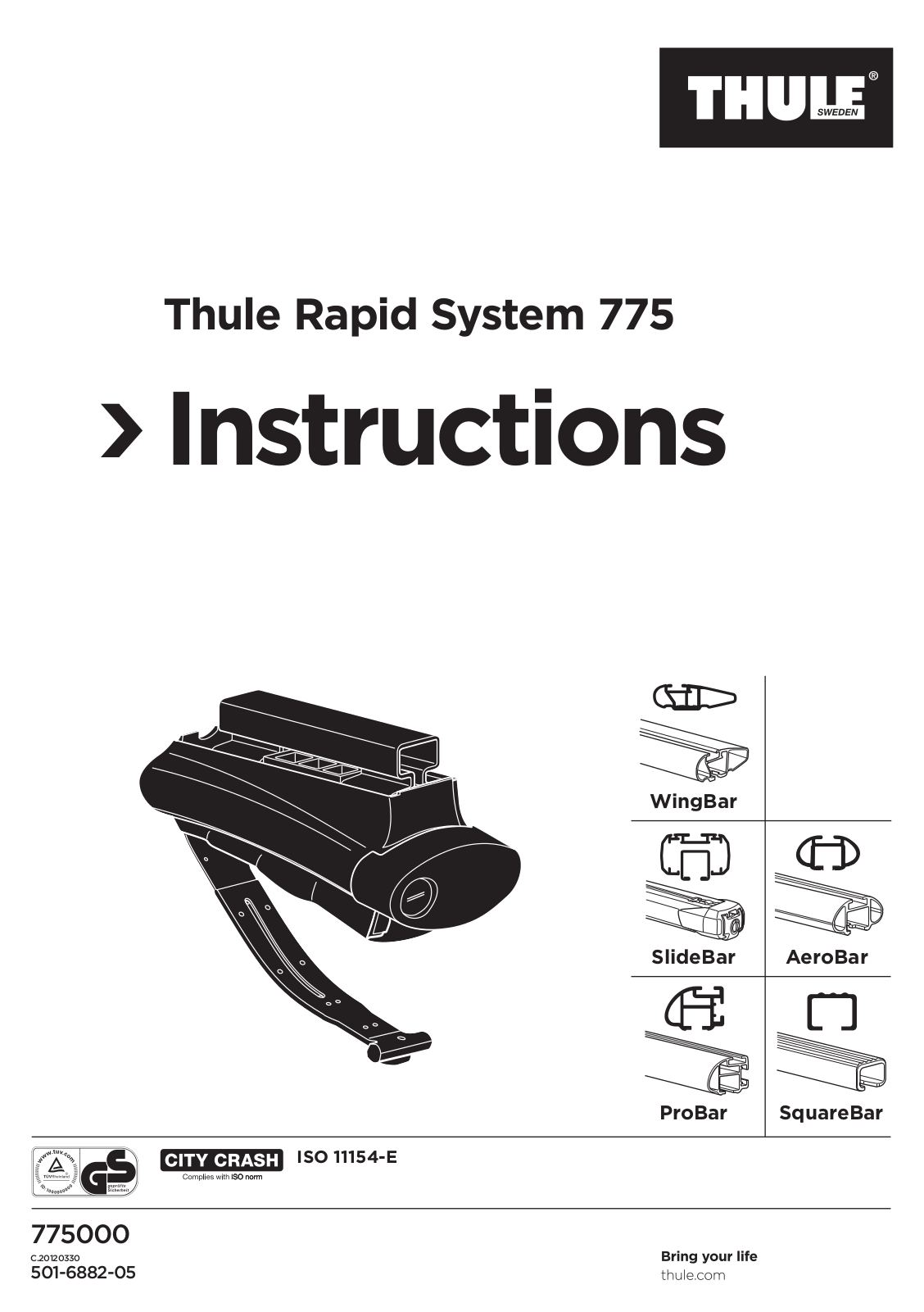 Thule 775 User Manual