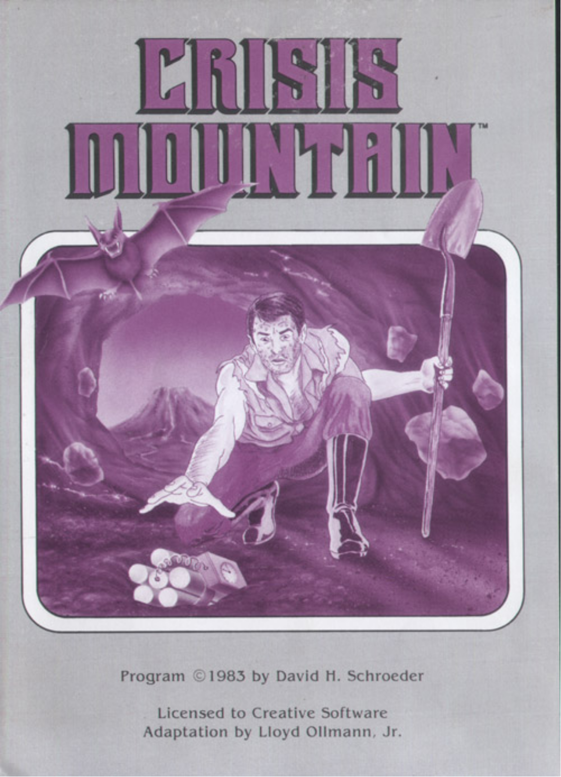Creative Software Crisis Mountain (1983) User guide - ManualMachine.com