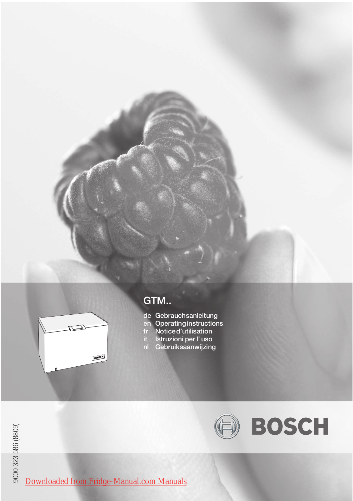 Bosch GTM Operating Instructions Manual