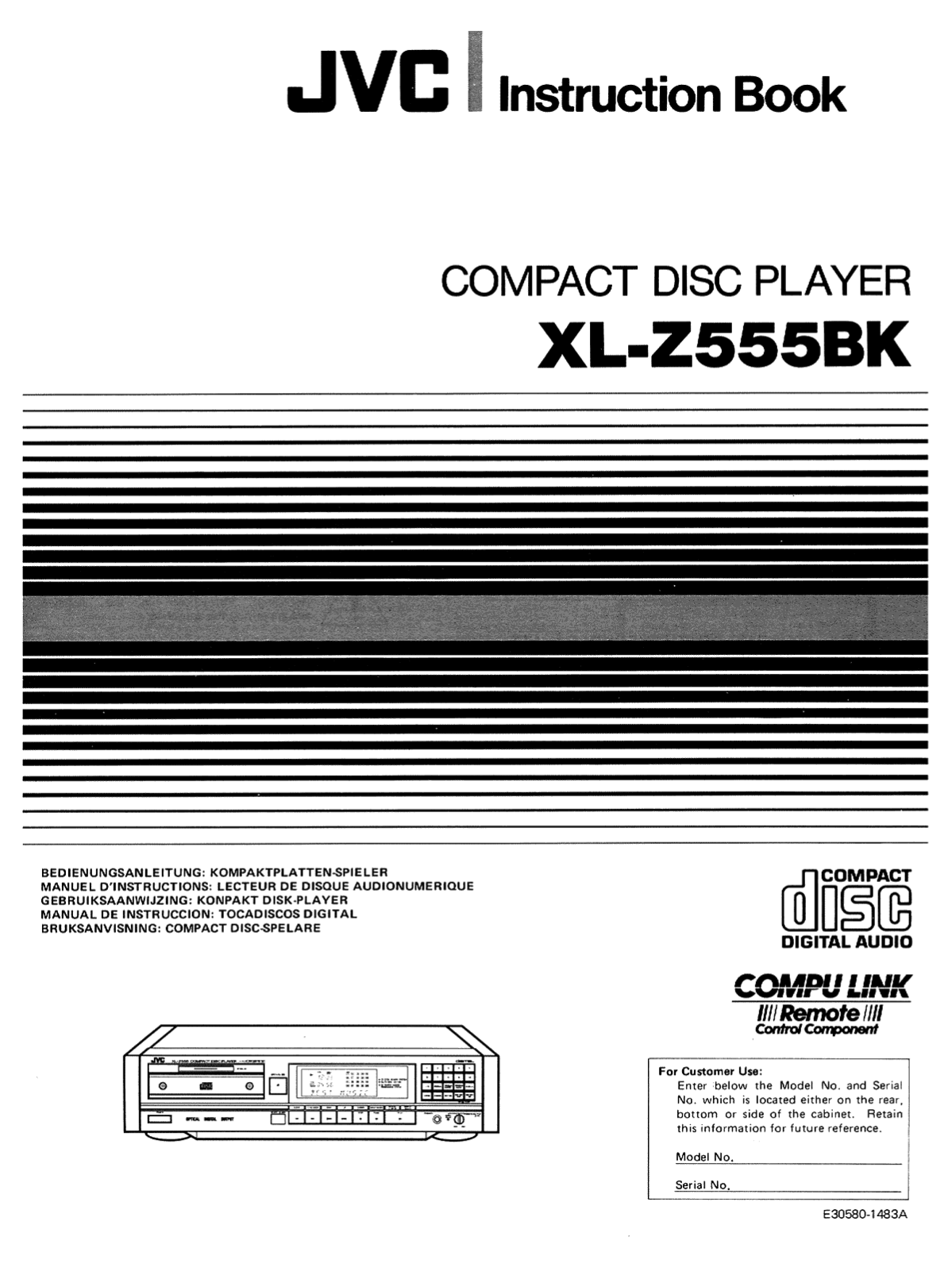 JVC XLZ-555-BK Owners manual